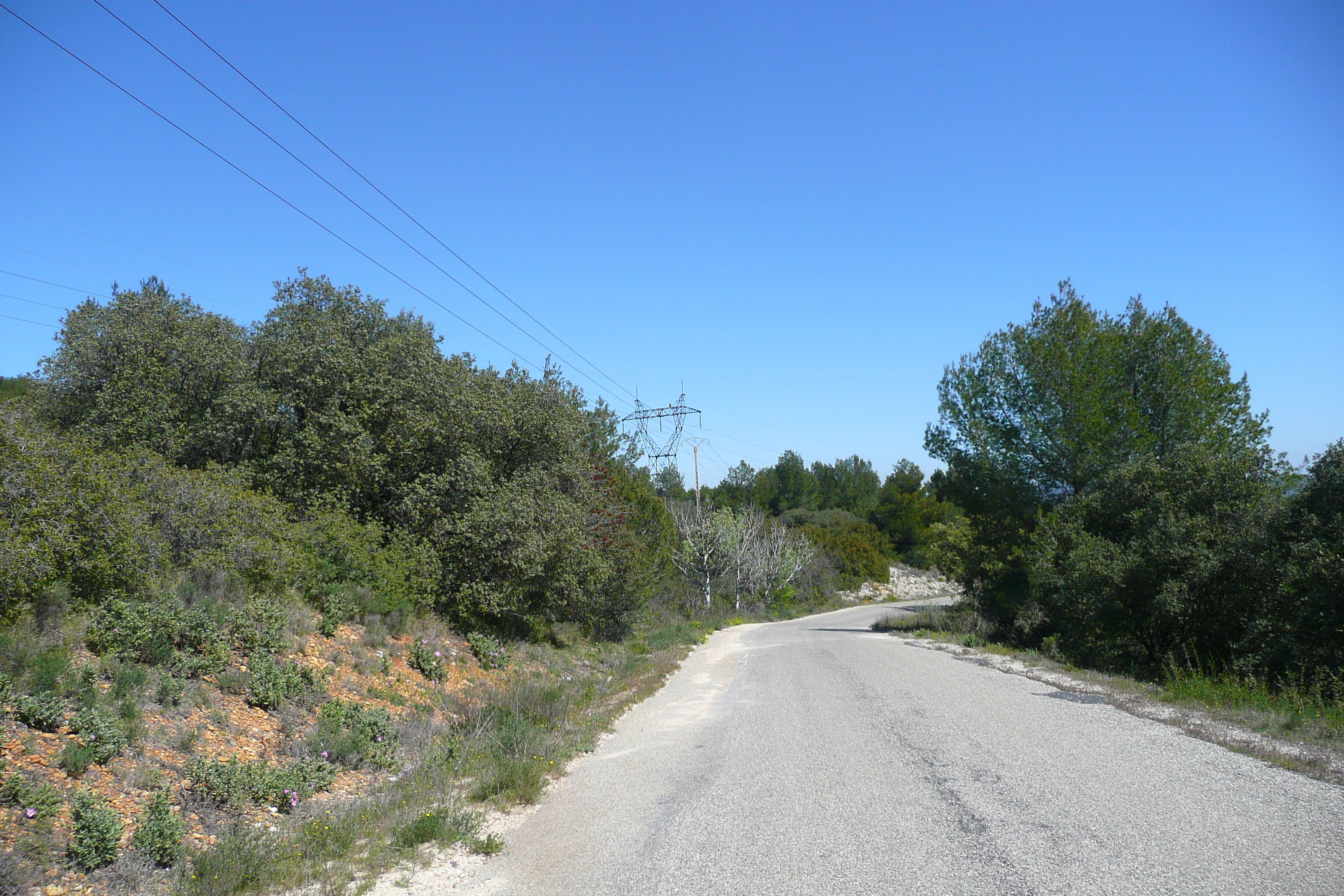 รูปถ่าย ฝรั่งเศส(France) โพรว็องส์(Provence) ถนนจากโบแกร์ไปปงดูการ์(Beaucaire to pont du gard road) 2008-04 2