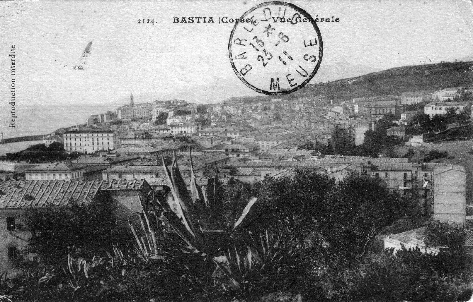 รูปถ่าย ฝรั่งเศส(France) คอร์สิคา(Corsica) โปสการ์ดเก่า(Old Postcards) บาสเทีย(Bastia) 1900-01 85