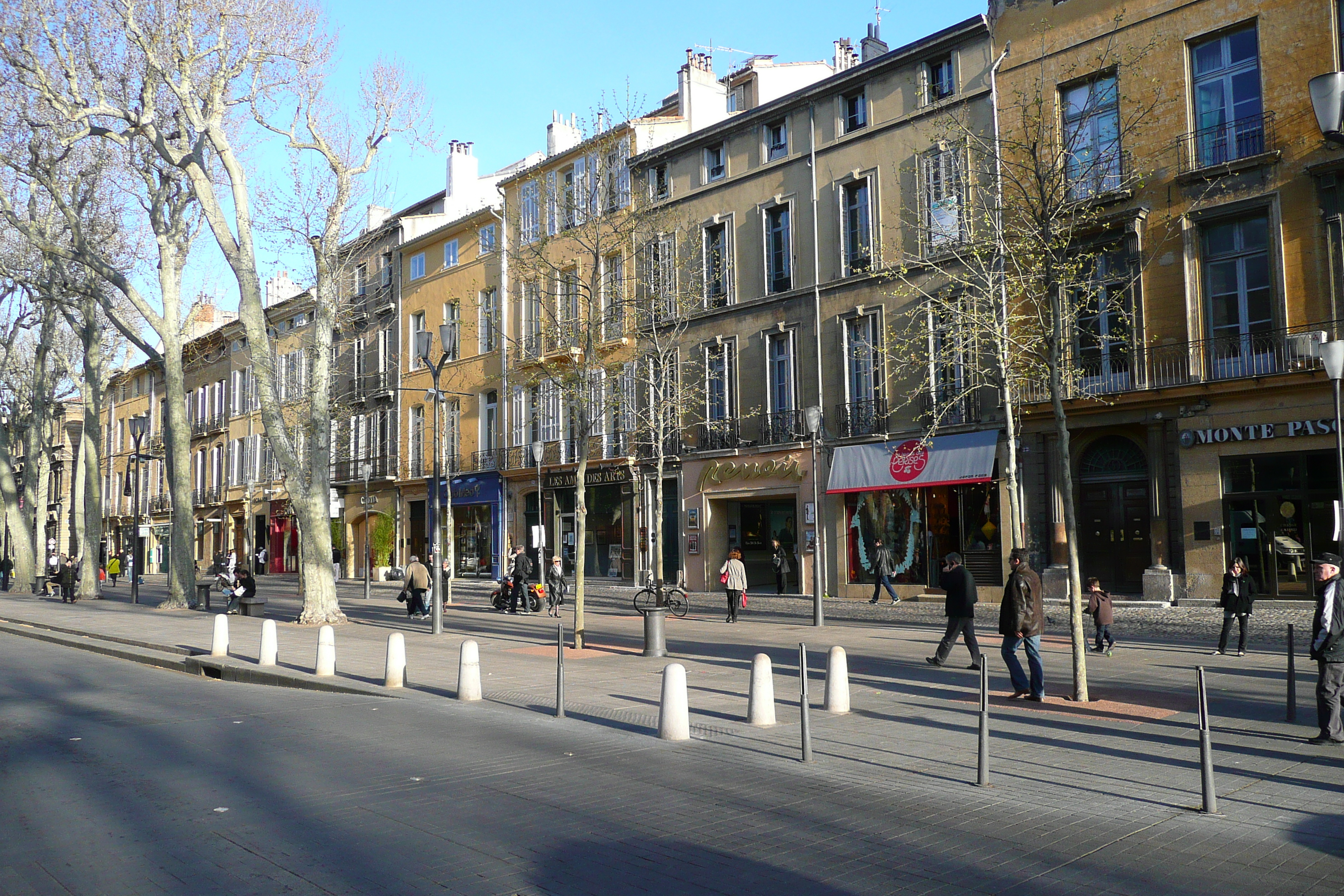 รูปถ่าย ฝรั่งเศส(France) แอ็กซ์-อ็อง-โพรว็องส์(Aix en Provence) ถนนมีราโบ(Cours Mirabeau) 2008-04 21