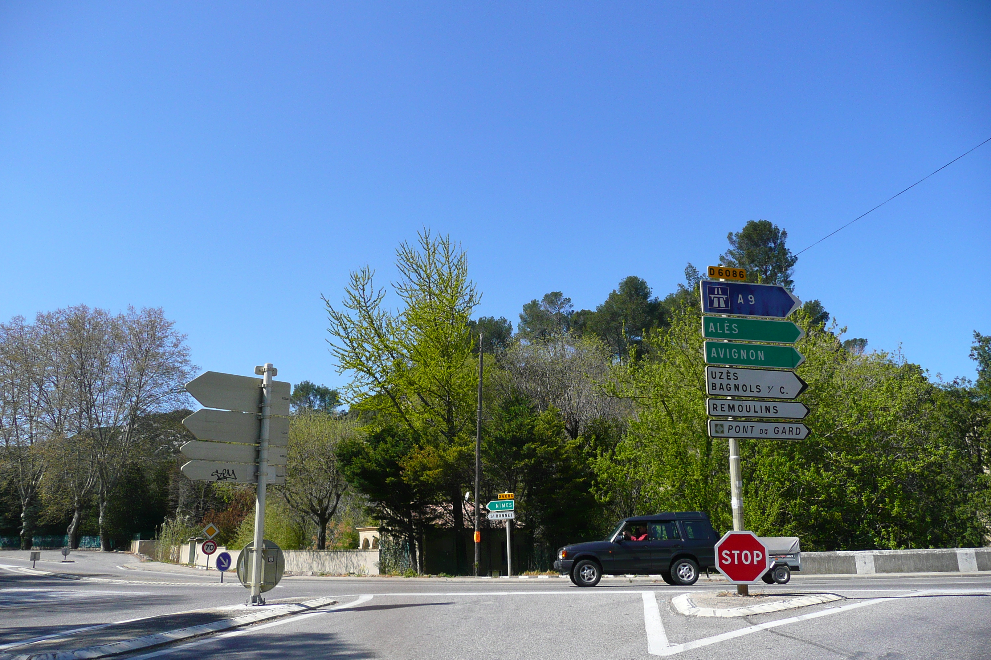 รูปถ่าย ฝรั่งเศส(France) โพรว็องส์(Provence) ถนนจากโบแกร์ไปปงดูการ์(Beaucaire to pont du gard road) 2008-04 46