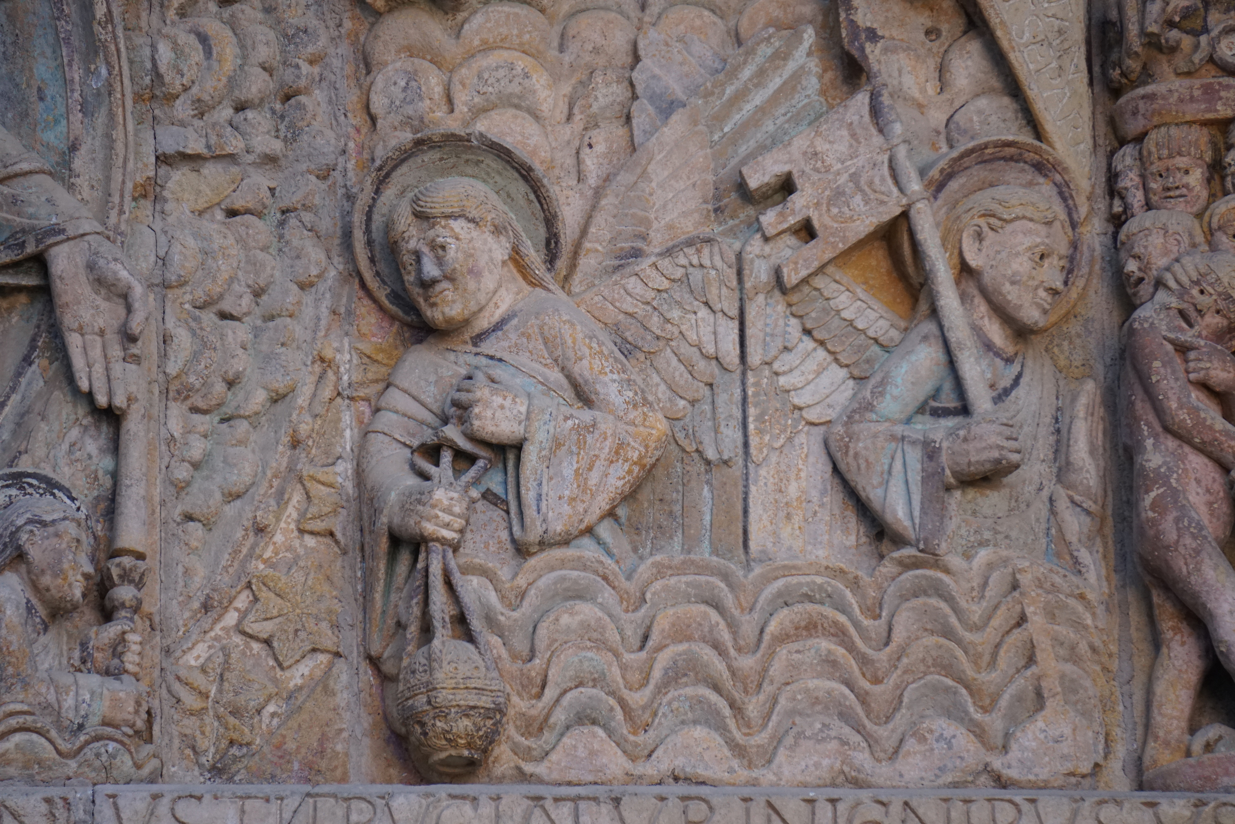 รูปถ่าย ฝรั่งเศส(France) กงก์(Conques) โบสถ์แซ็งต์-ฟัว เดอ กงก์(Abbatiale Sainte-Foy de Conques) 2018-04 13