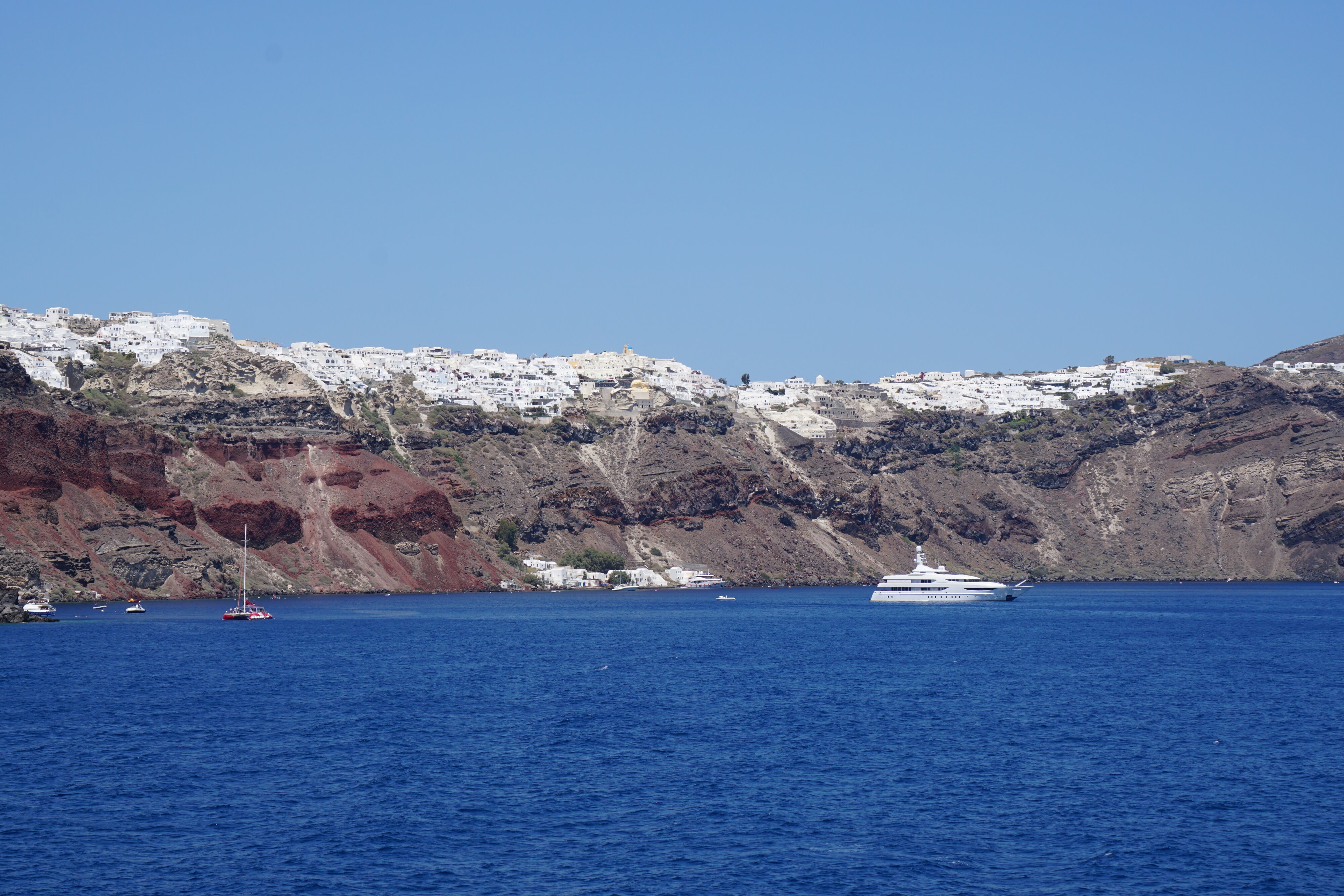 รูปถ่าย กรีก(Greece) ซานโตรินี(Santorini) แอ่งภูเขาไฟซานโตรินี(Santorini caldera) 2016-07 11
