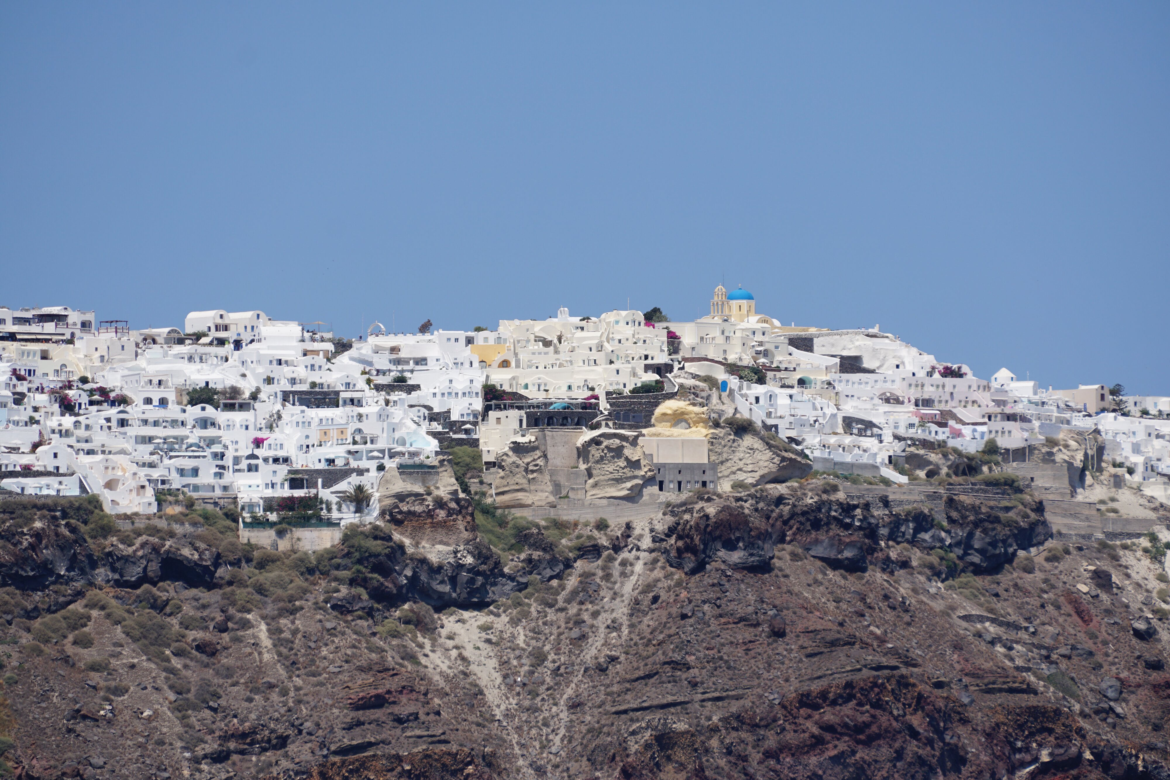รูปถ่าย กรีก(Greece) ซานโตรินี(Santorini) แอ่งภูเขาไฟซานโตรินี(Santorini caldera) 2016-07 12