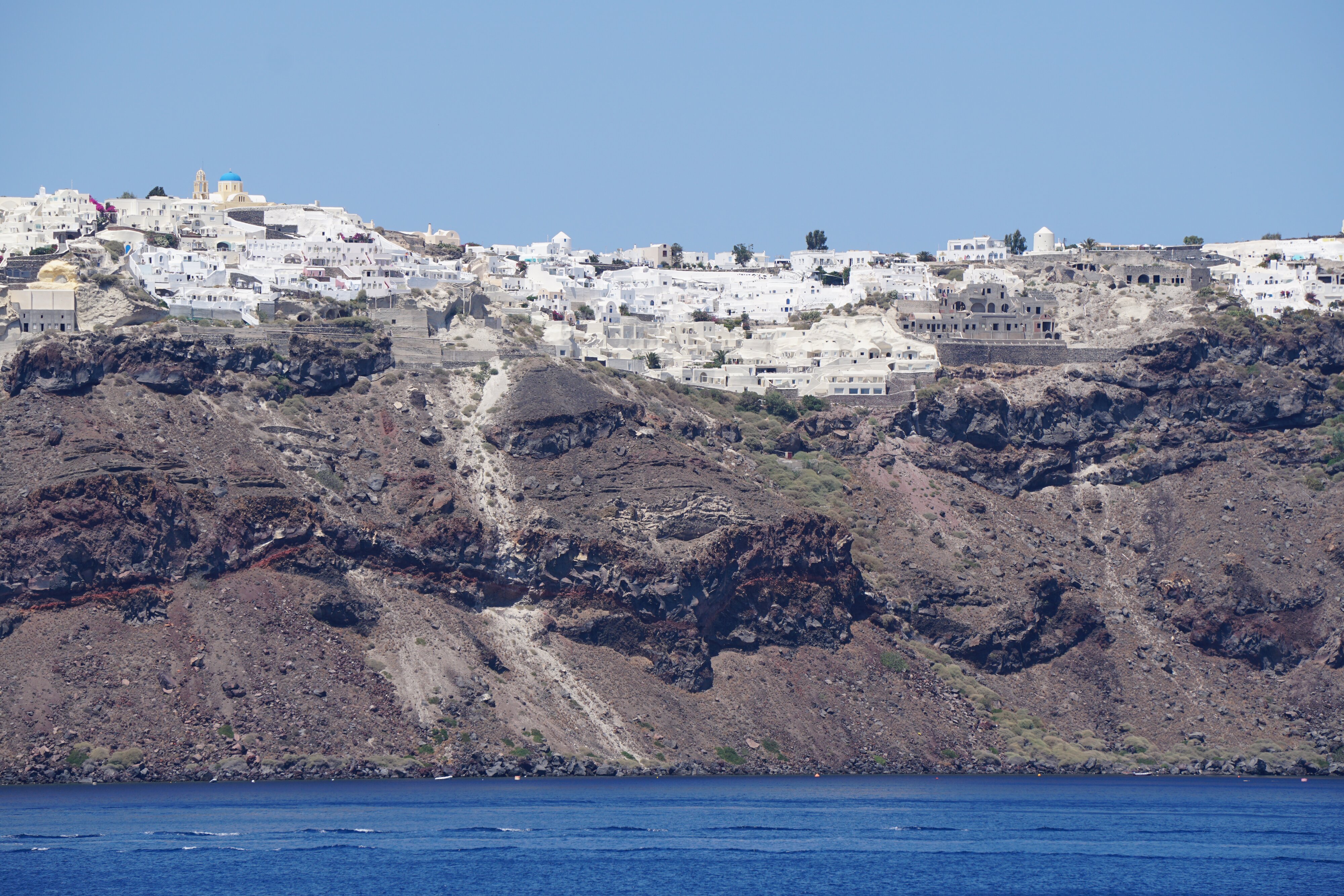 รูปถ่าย กรีก(Greece) ซานโตรินี(Santorini) แอ่งภูเขาไฟซานโตรินี(Santorini caldera) 2016-07 21