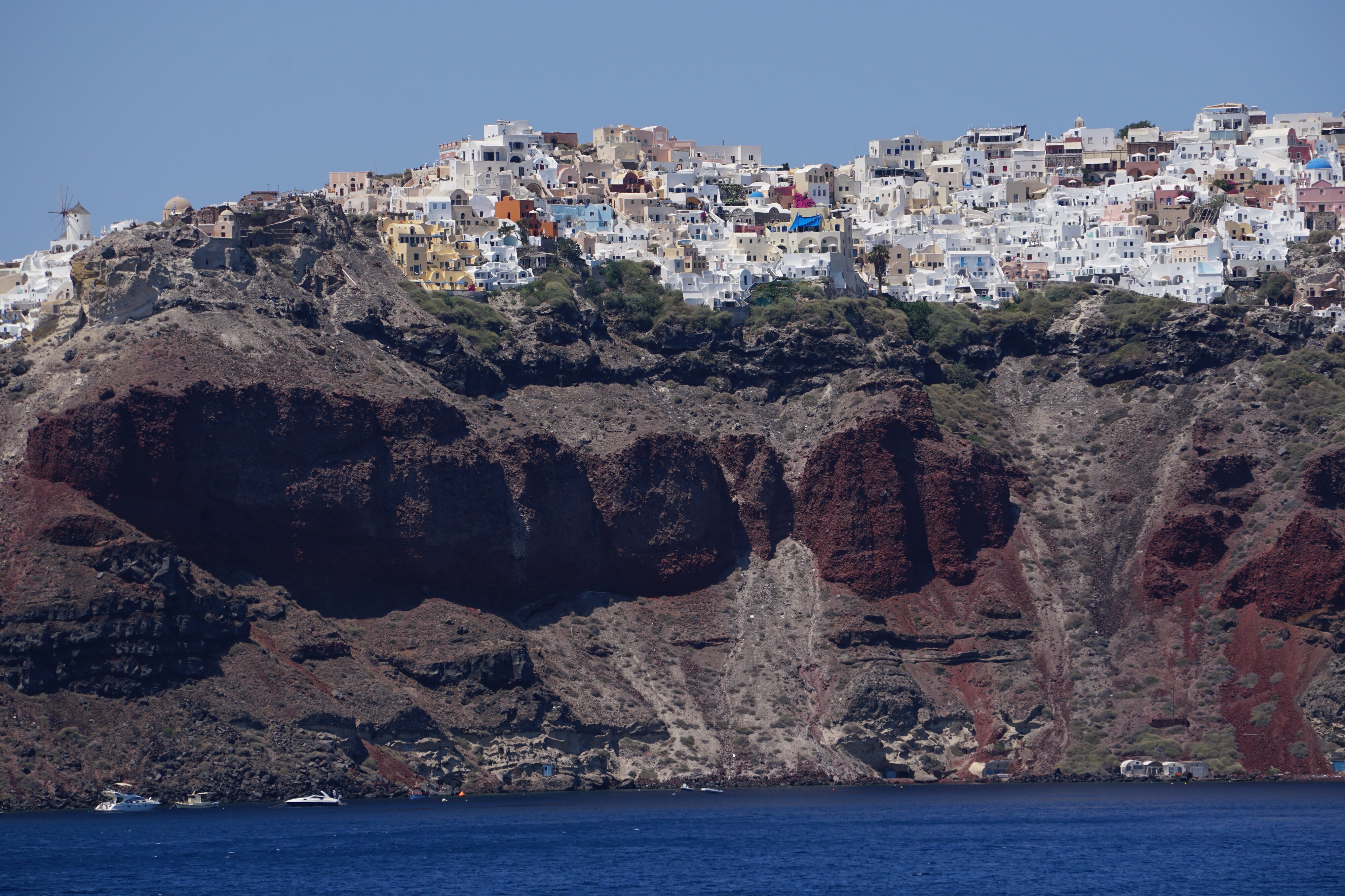 รูปถ่าย กรีก(Greece) ซานโตรินี(Santorini) แอ่งภูเขาไฟซานโตรินี(Santorini caldera) 2016-07 28