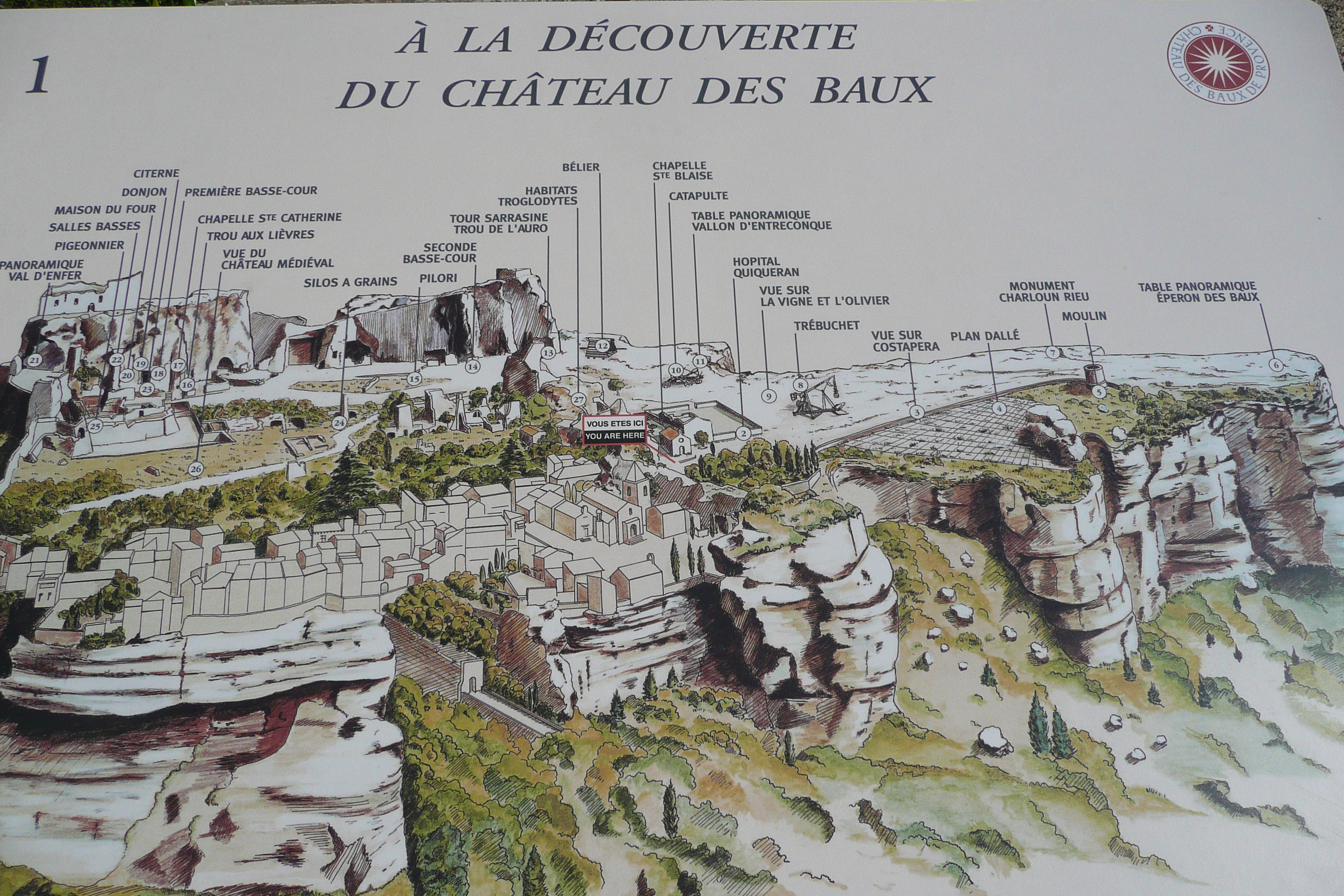 รูปถ่าย ฝรั่งเศส(France) เลส์โบเดอโพรว็องซ์(Baux de Provence) ปราสาทโบเดอโพรว็องส์(Baux de Provence Castle) 2008-04 52