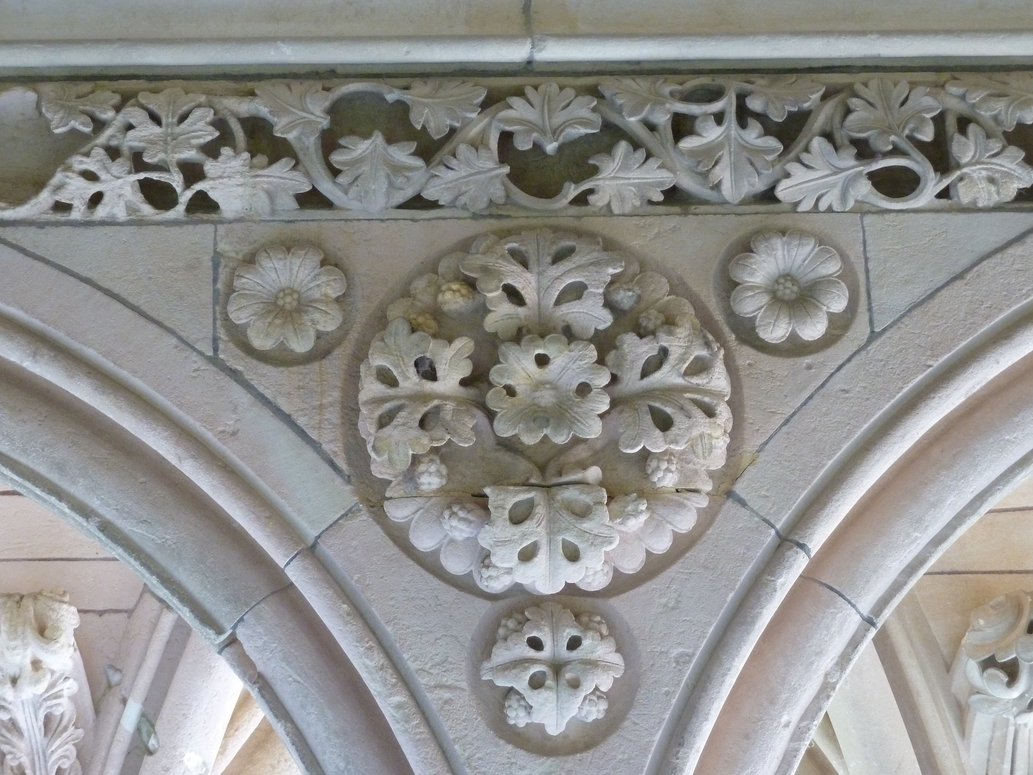 รูปถ่าย ฝรั่งเศส(France) มงแซ็งมีแชล(Mont St Michel) ระเบียงคดแอบบีมงแซ็งมีแชล(Mont St Michel Abbey Cloister) 2010-04 70
