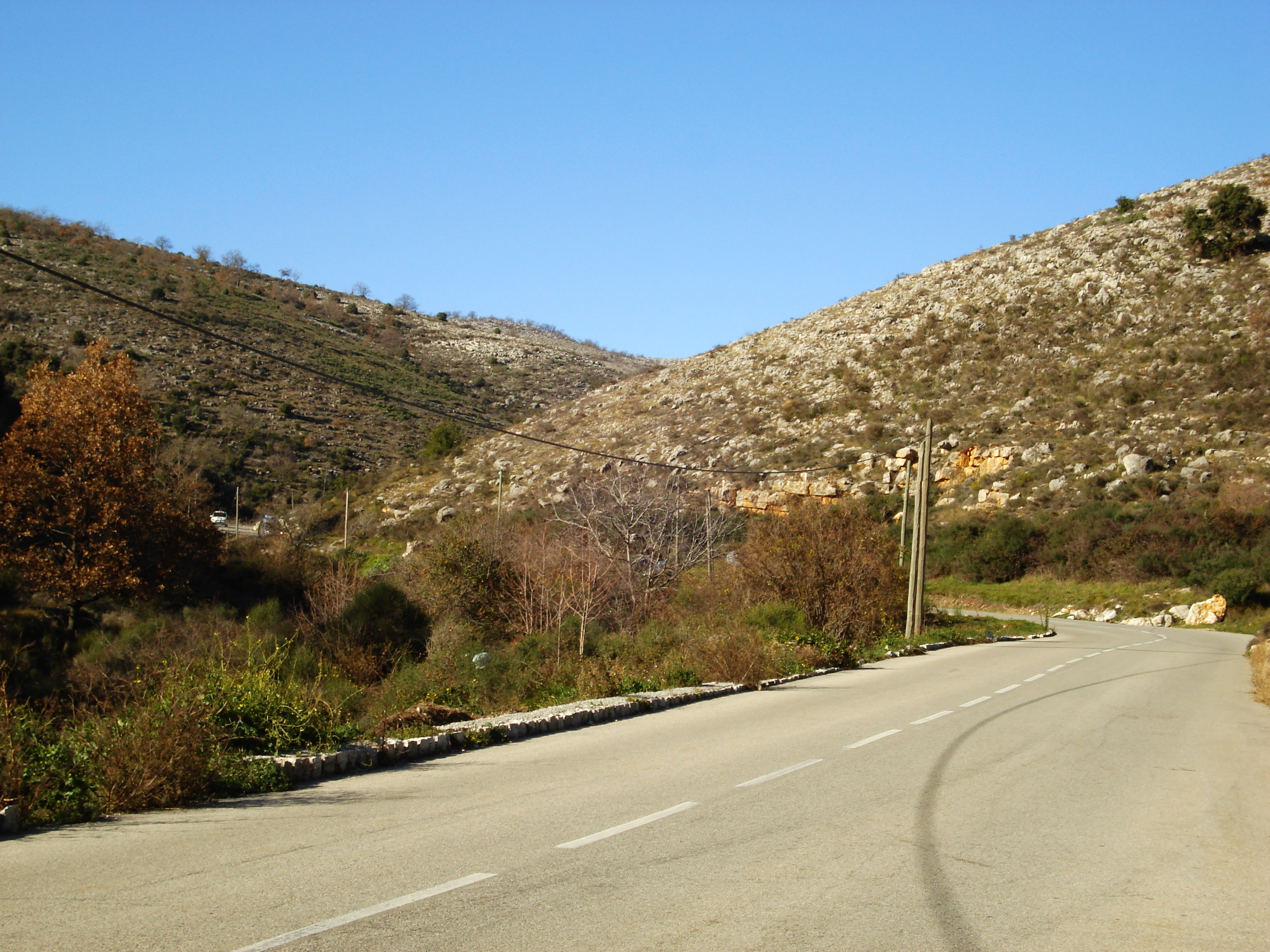 รูปถ่าย ฝรั่งเศส(France) เฟรนช์ริวิเอรา(French Riviera) ถนนช่องเขาเดอว็องส์(Col de Vence road) 2007-01 21