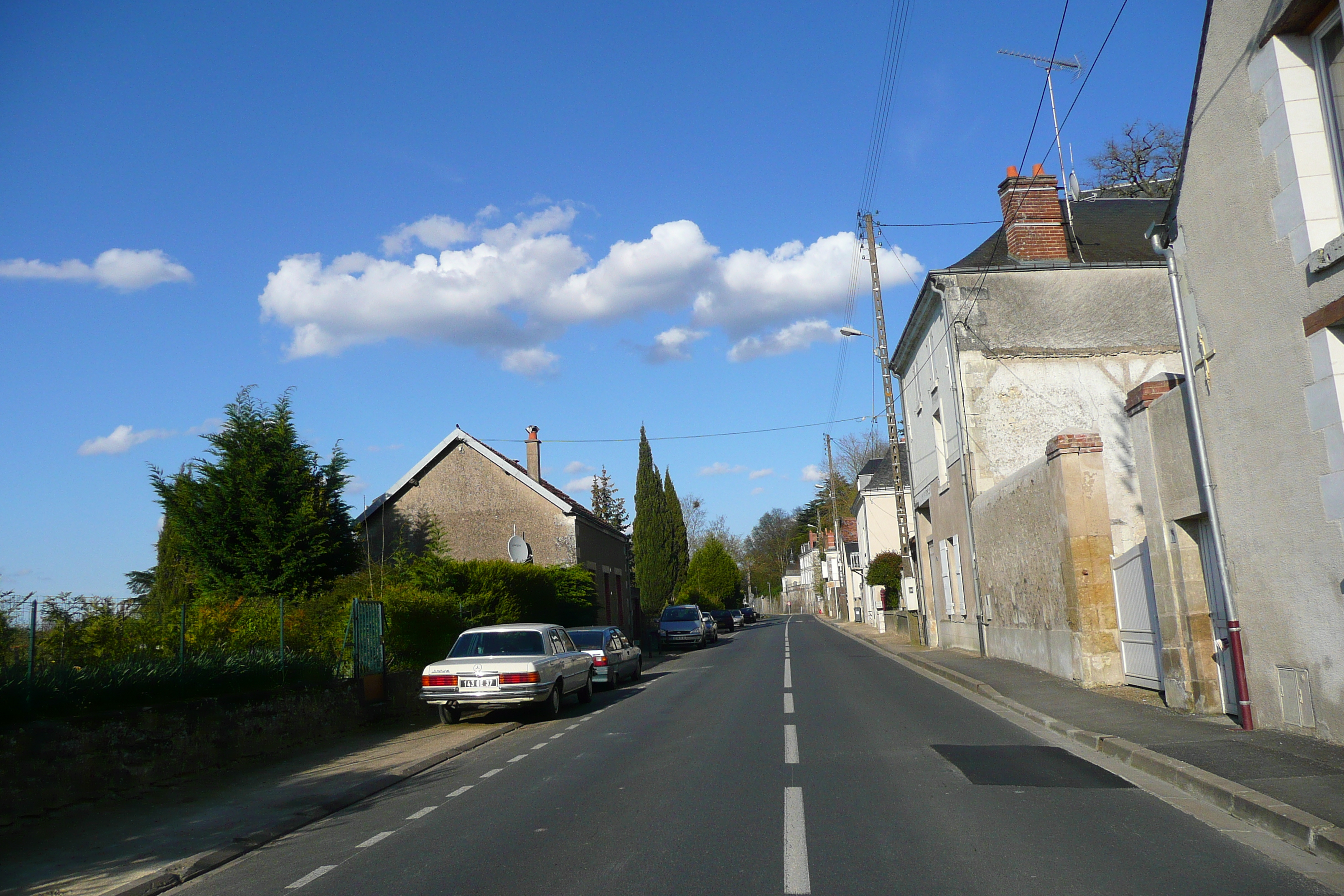 รูปถ่าย ฝรั่งเศส(France) อ็องบวซ(Amboise) ถนนจากอ็องบวซไปบลัว(Amboise to blois road) 2008-04 21