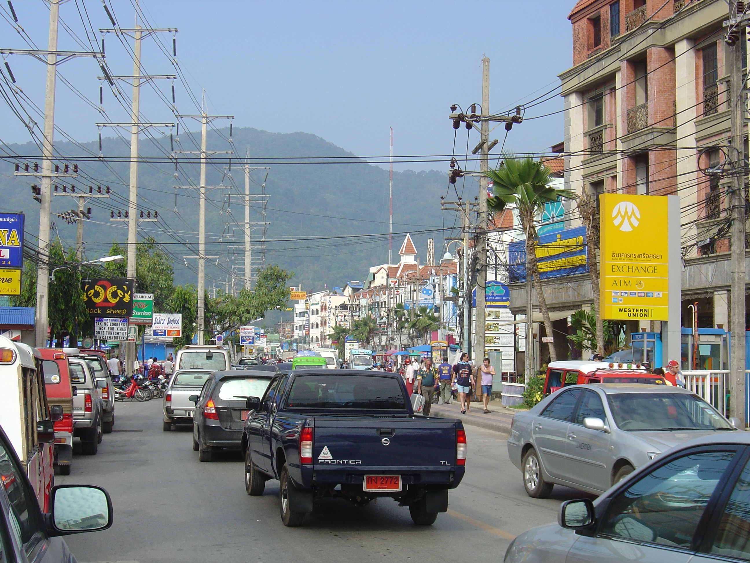 รูปถ่าย ไทย(Thailand) ภูเก็ต(Phuket) ป่าตอง(Patong) ถนนสาย 2(2nd Road) 2005-12 2