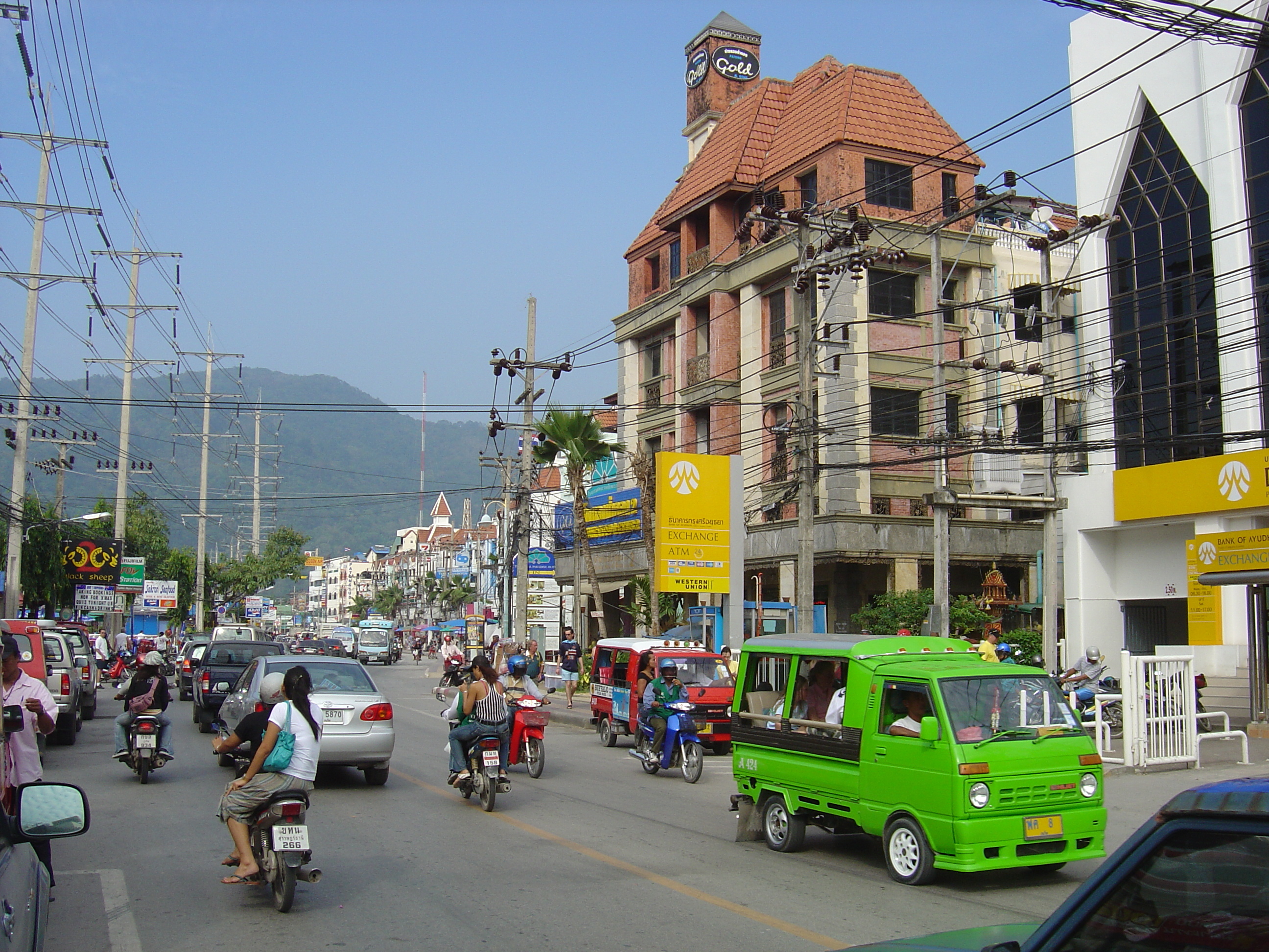 รูปถ่าย ไทย(Thailand) ภูเก็ต(Phuket) ป่าตอง(Patong) ถนนสาย 2(2nd Road) 2005-12 7