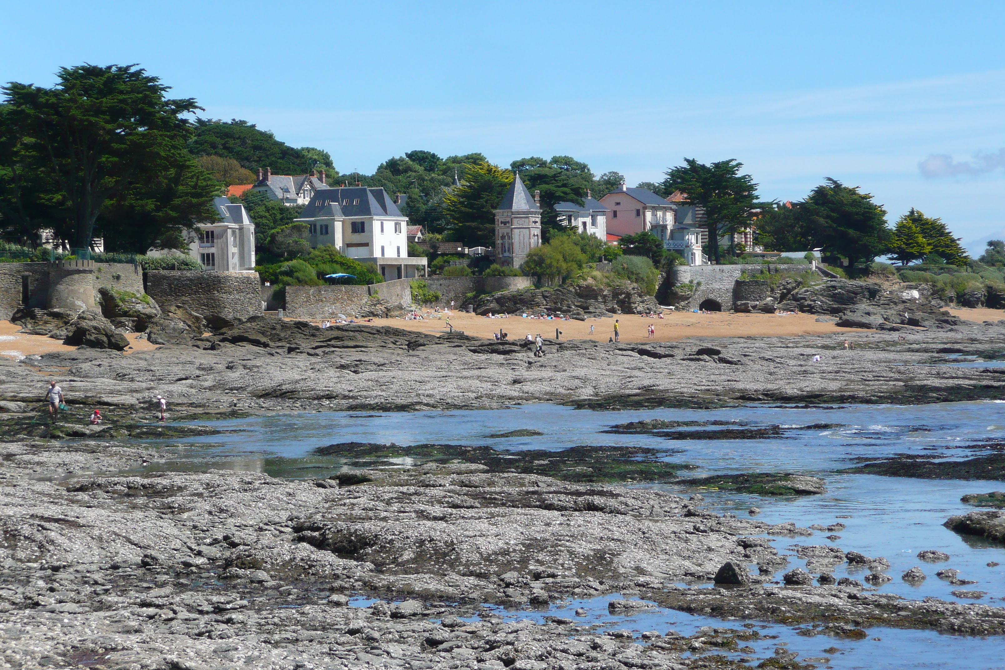 รูปถ่าย ฝรั่งเศส(France) ปอร์นิค(Pornic) หาดกร็องด์วาเล(grandes vallees Beach) 2008-07 3