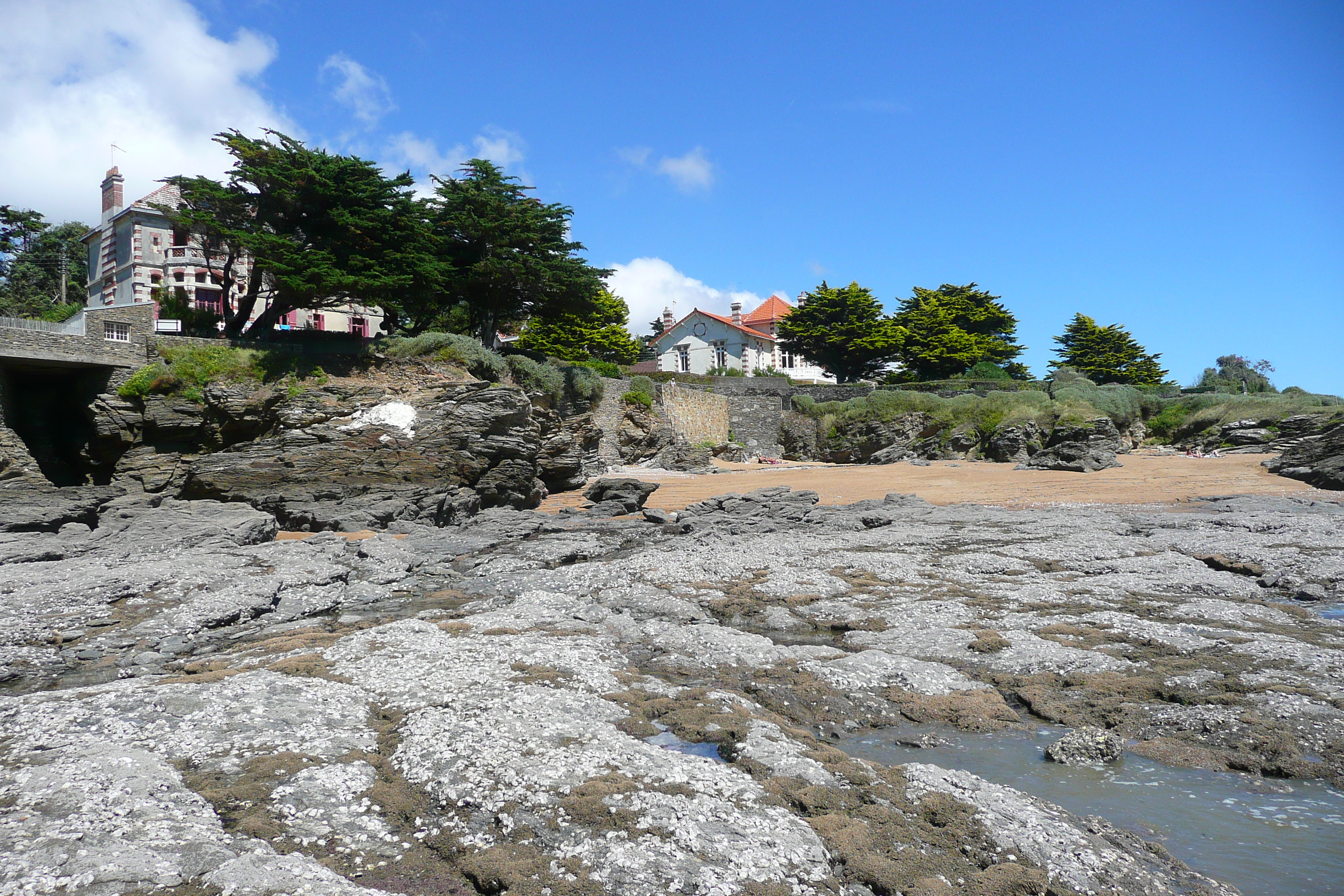 รูปถ่าย ฝรั่งเศส(France) ปอร์นิค(Pornic) หาดกร็องด์วาเล(grandes vallees Beach) 2008-07 27