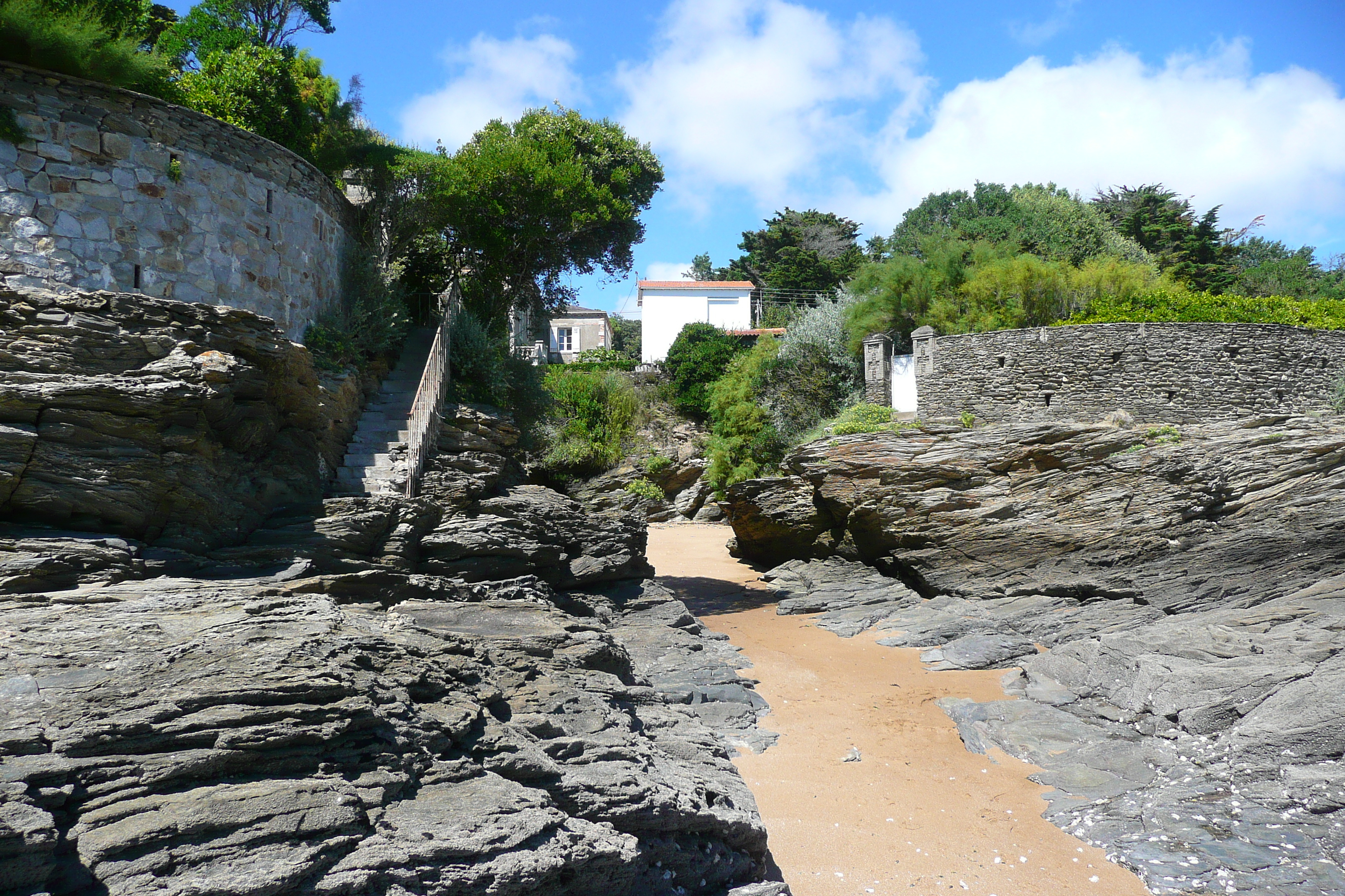 รูปถ่าย ฝรั่งเศส(France) ปอร์นิค(Pornic) หาดกร็องด์วาเล(grandes vallees Beach) 2008-07 16