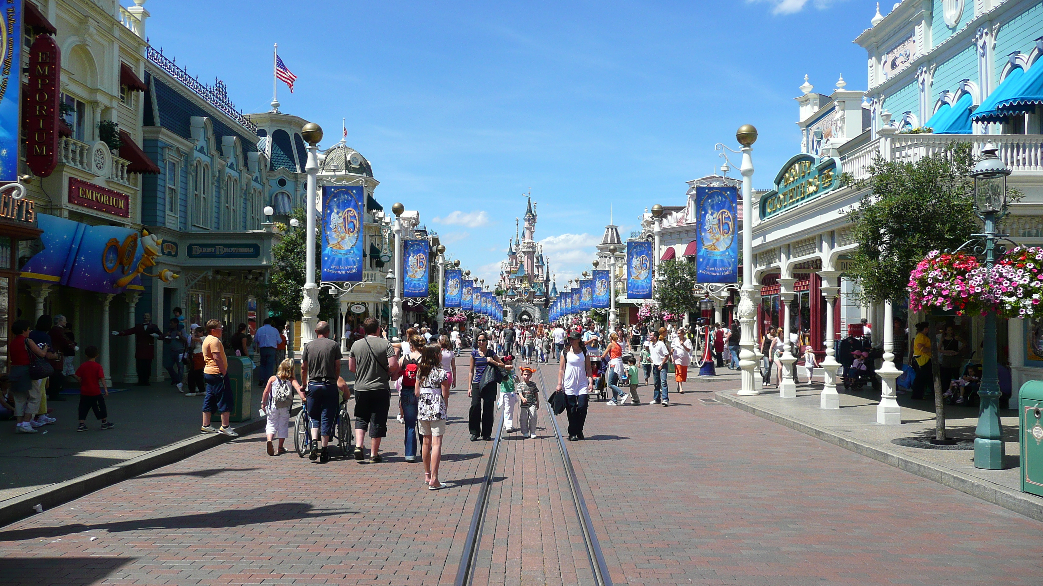 รูปถ่าย ฝรั่งเศส(France) ดิสนีย์แลนด์ปารีส(Disneyland Paris) เมนสตรีต(Main Street) 2007-07 19