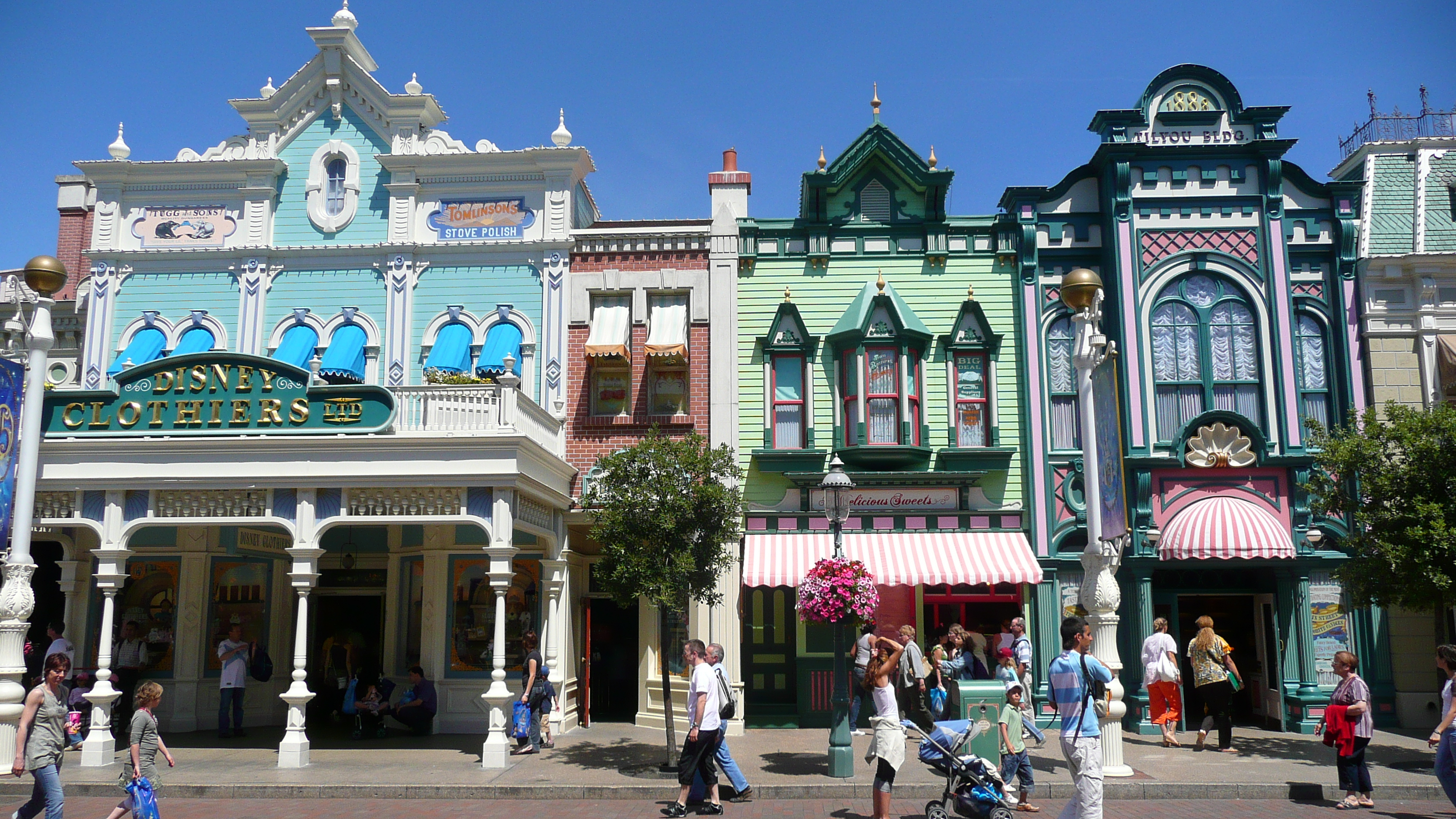 รูปถ่าย ฝรั่งเศส(France) ดิสนีย์แลนด์ปารีส(Disneyland Paris) เมนสตรีต(Main Street) 2007-07 16