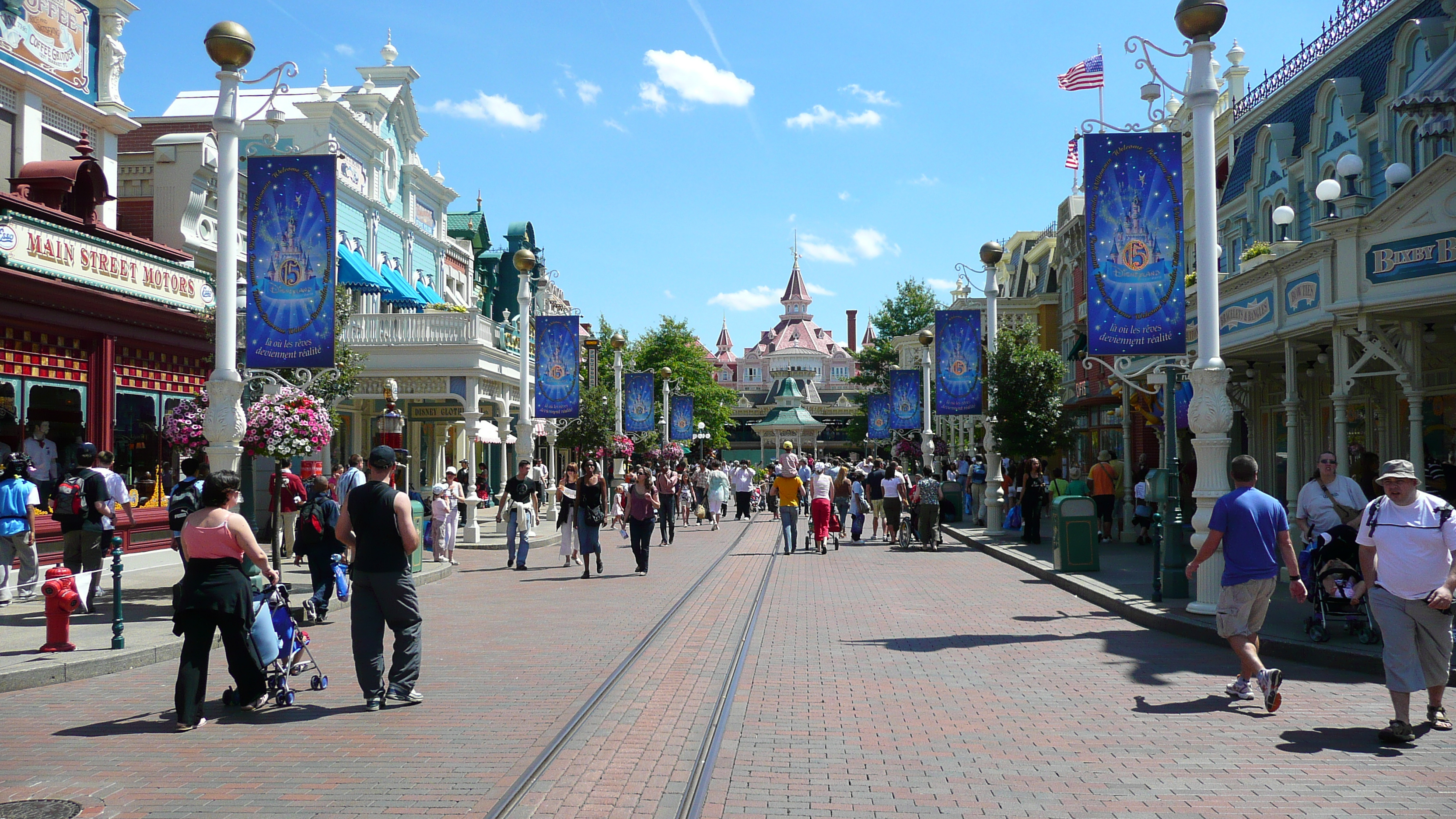 รูปถ่าย ฝรั่งเศส(France) ดิสนีย์แลนด์ปารีส(Disneyland Paris) เมนสตรีต(Main Street) 2007-07 12