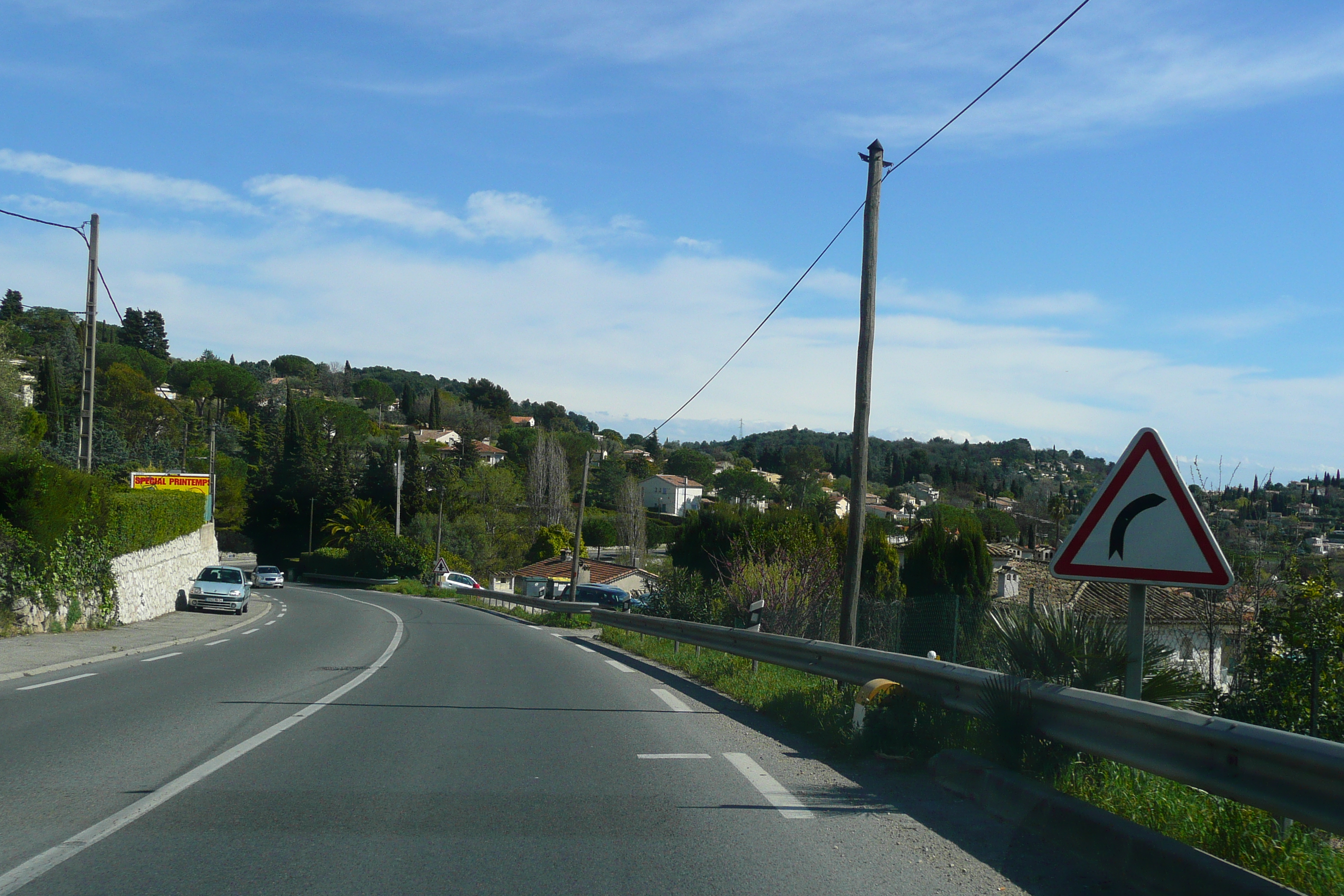 รูปถ่าย ฝรั่งเศส(France) เฟรนช์ริวิเอรา(French Riviera) ถนนจากว็องส์ไปกาญ(Vence to Cagnes road) 2008-03 31