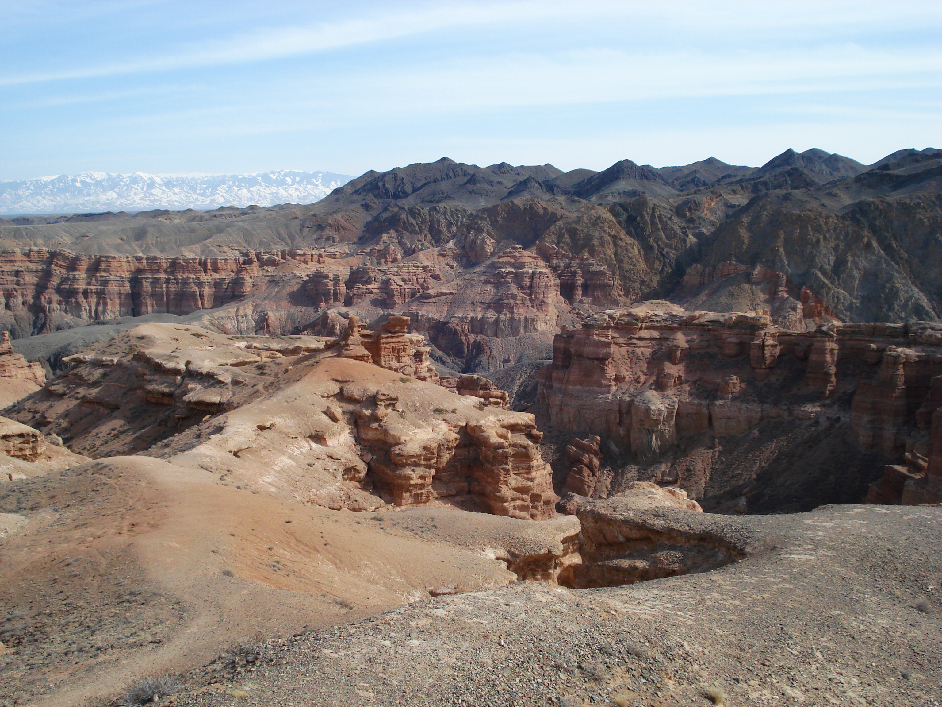 รูปถ่าย คาซัคสถาน(Kazakhstan) หุบผาชารึน(Charyn Canyon) 2007-03 4