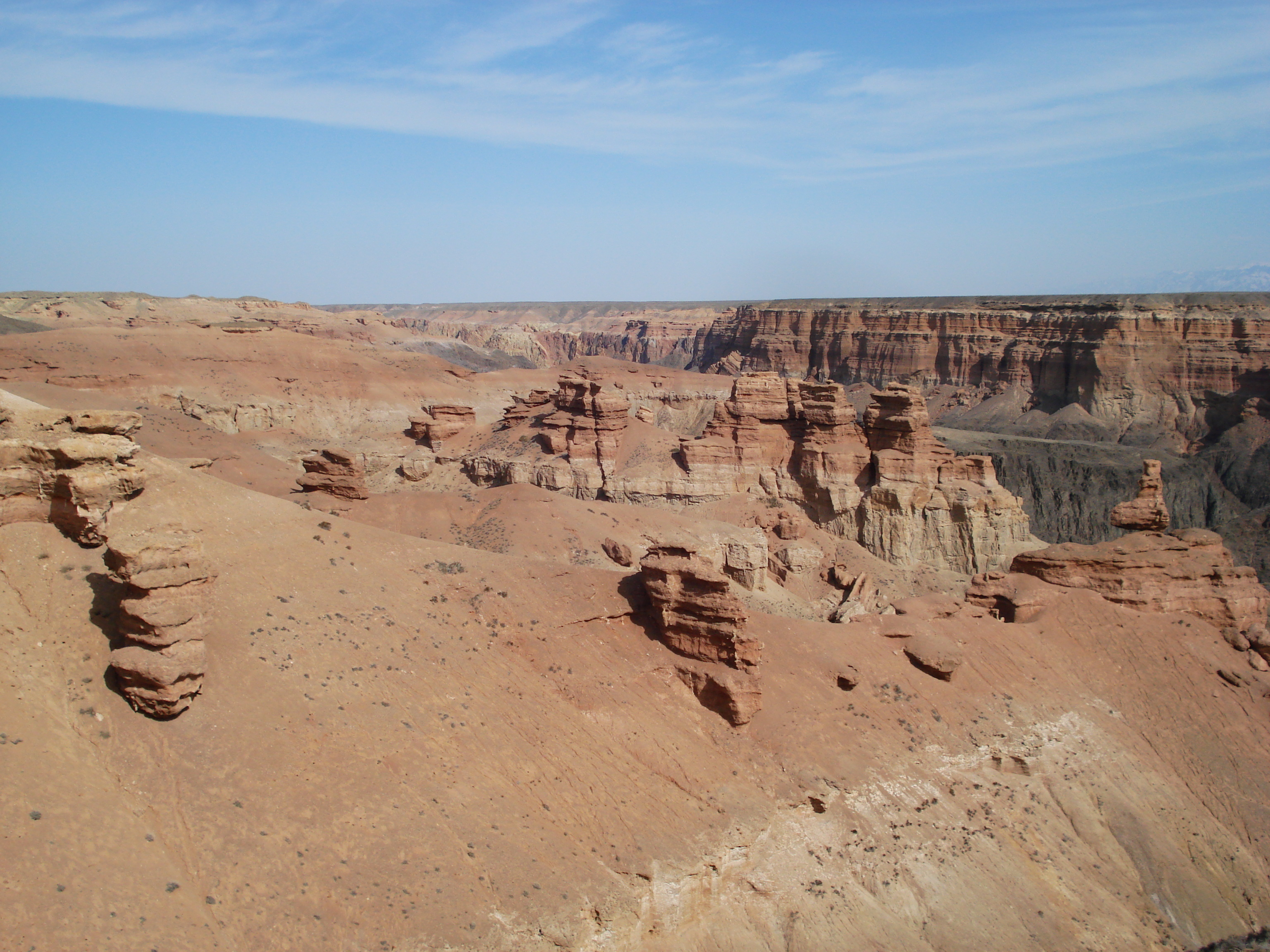 รูปถ่าย คาซัคสถาน(Kazakhstan) หุบผาชารึน(Charyn Canyon) 2007-03 3