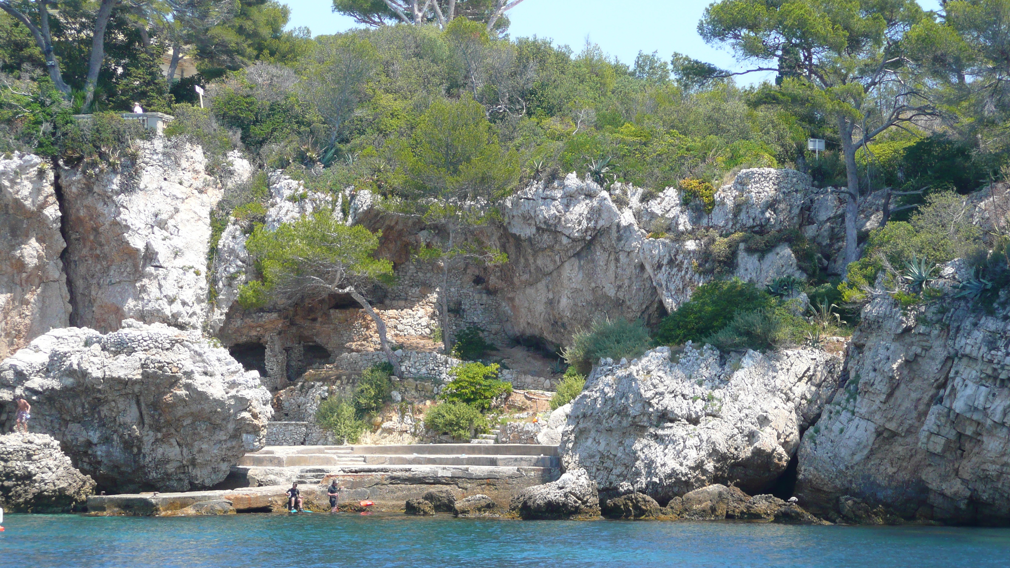 รูปถ่าย ฝรั่งเศส(France) แหลมอ็องตีบ(Cap d'Antibes) อ่าวลาร์ฌ็องโฟ(Anse de l'Argent Faux) 2007-07 16