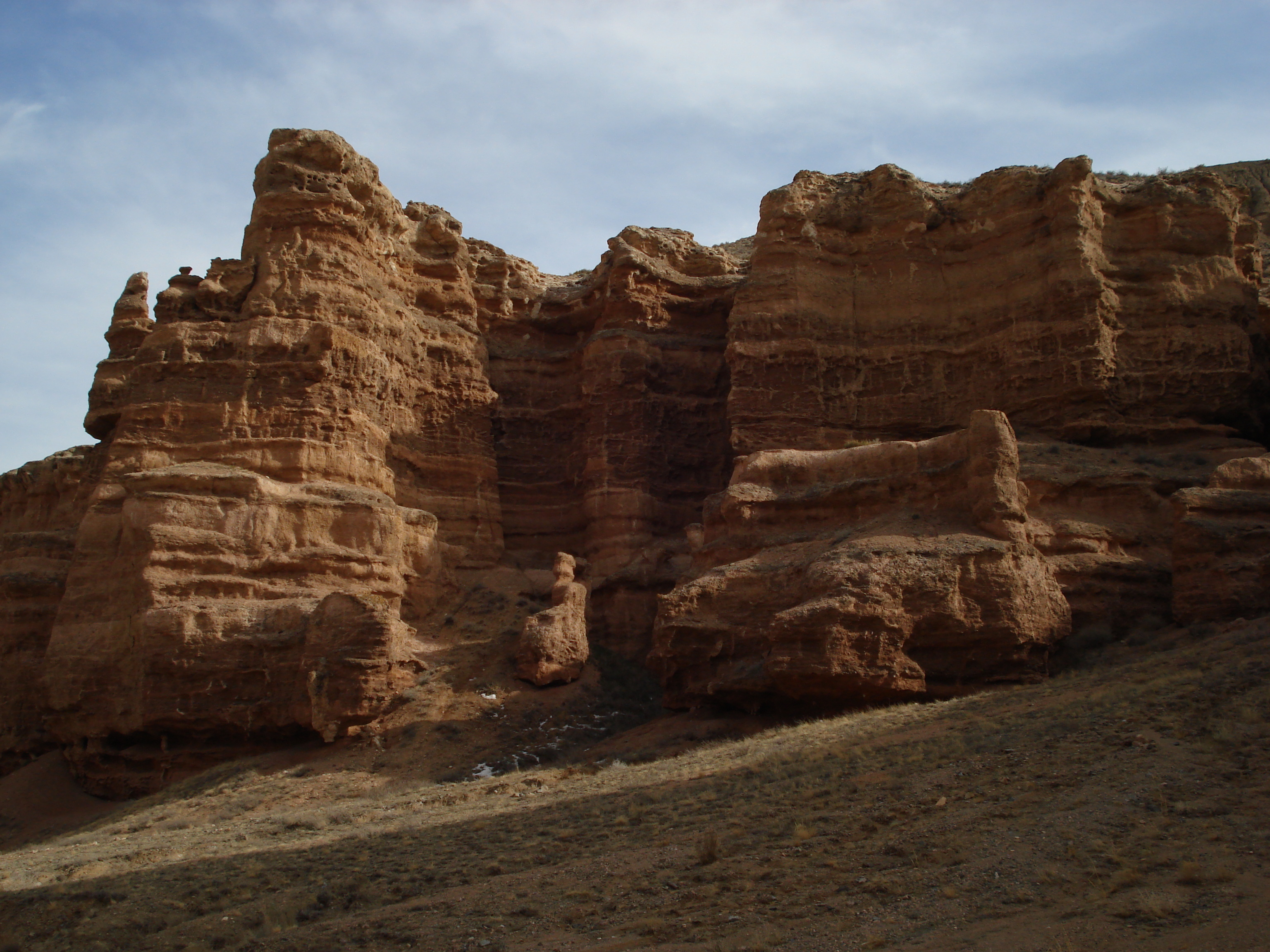 รูปถ่าย คาซัคสถาน(Kazakhstan) หุบผาชารึน(Charyn Canyon) 2007-03 135