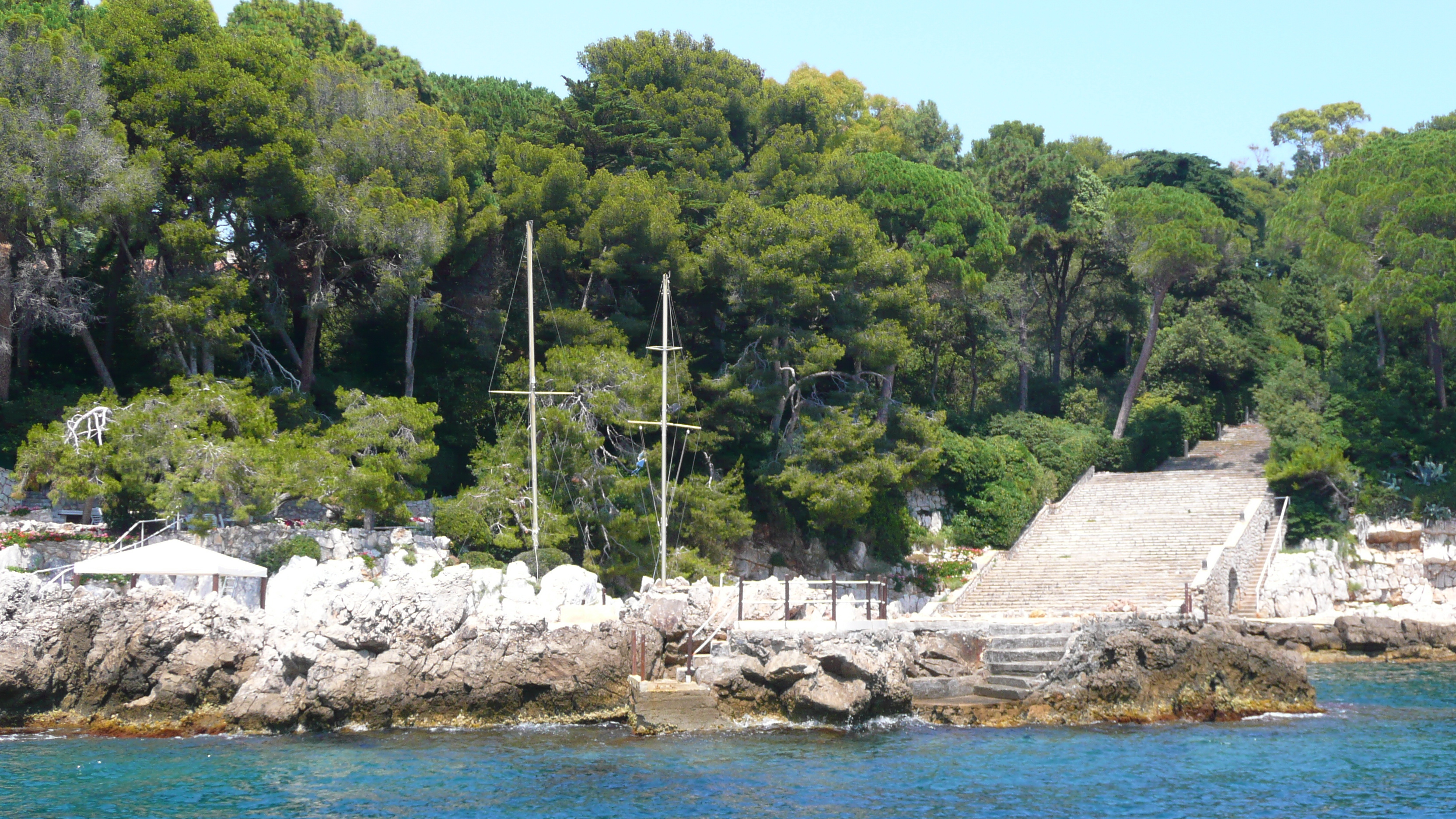 รูปถ่าย ฝรั่งเศส(France) แหลมอ็องตีบ(Cap d'Antibes) อ่าวลาร์ฌ็องโฟ(Anse de l'Argent Faux) 2007-07 45