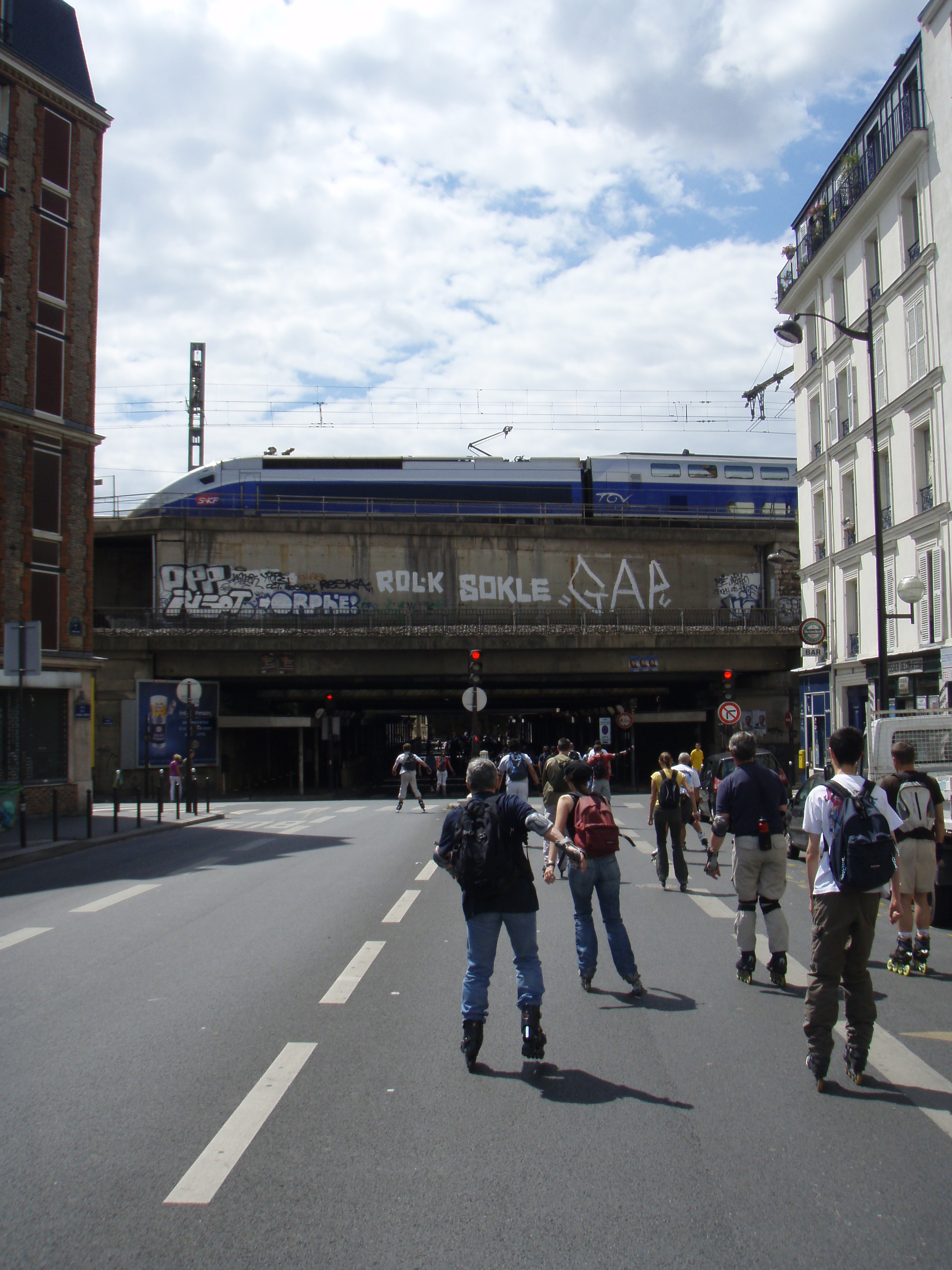 รูปถ่าย ฝรั่งเศส(France) ปารีส(Paris) เล่นสเก็ตในปารีส(Randonnee Roller et Coquillages) 2007-07 34