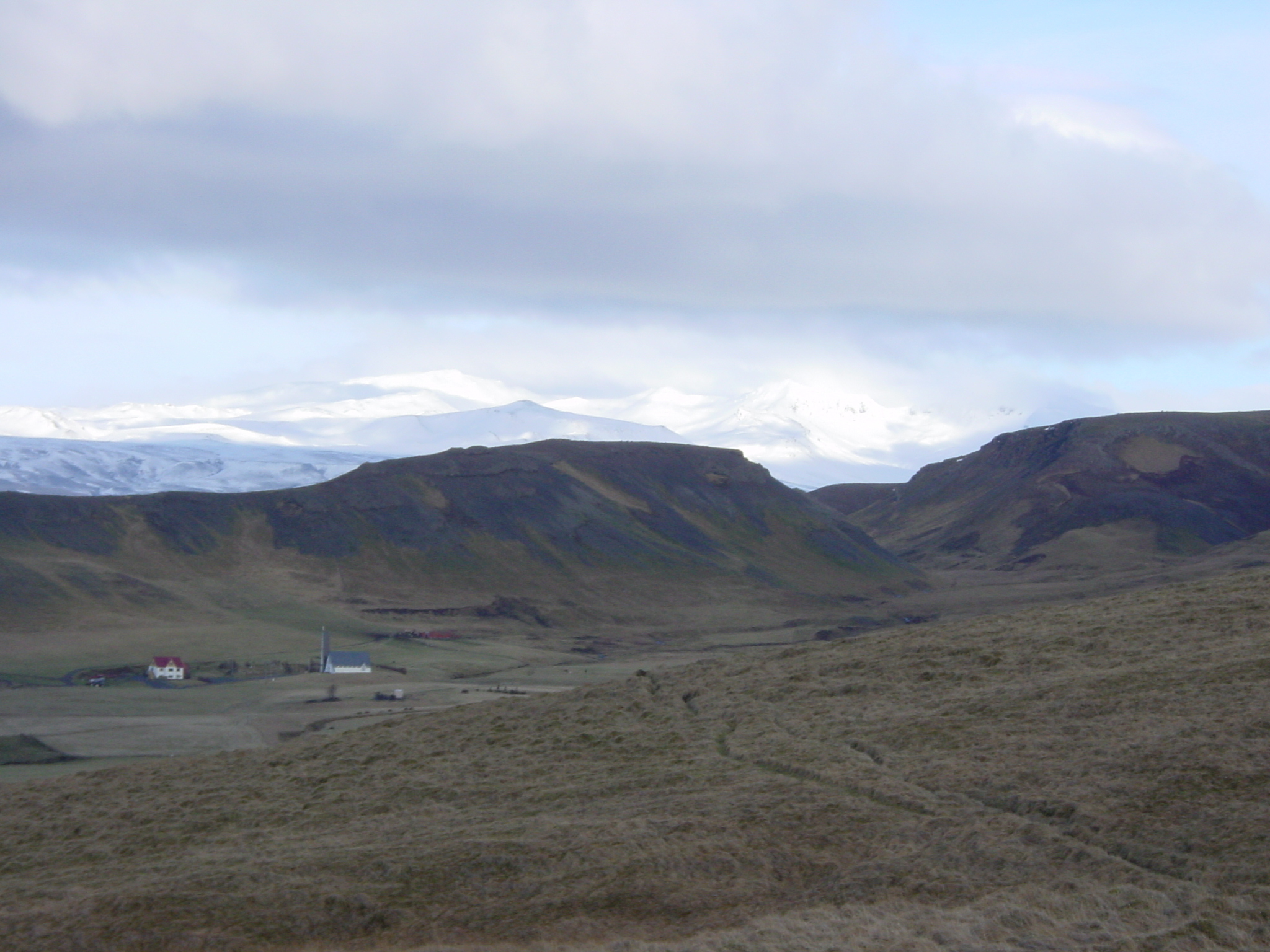 รูปถ่าย ไอซ์แลนด์(Iceland) แอจาฟโจล(Eyjafjoll) 2003-03 0