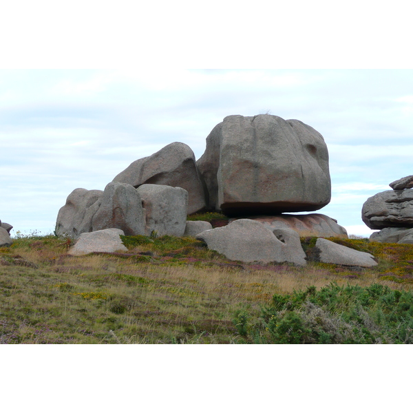 รูปถ่าย ฝรั่งเศส(France) แปร์รอส-กีแรก(Perros Guirec) หิน  แกรนิตชมพู (Cote de granite rose) 2007-08 70