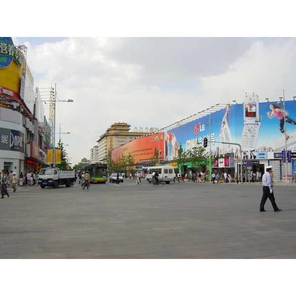 รูปถ่าย จีน(China) ปักกิ่ง(Beijing) ถนนหวังฝูจิ่ง(Wangfujing Street) 2002-05 23