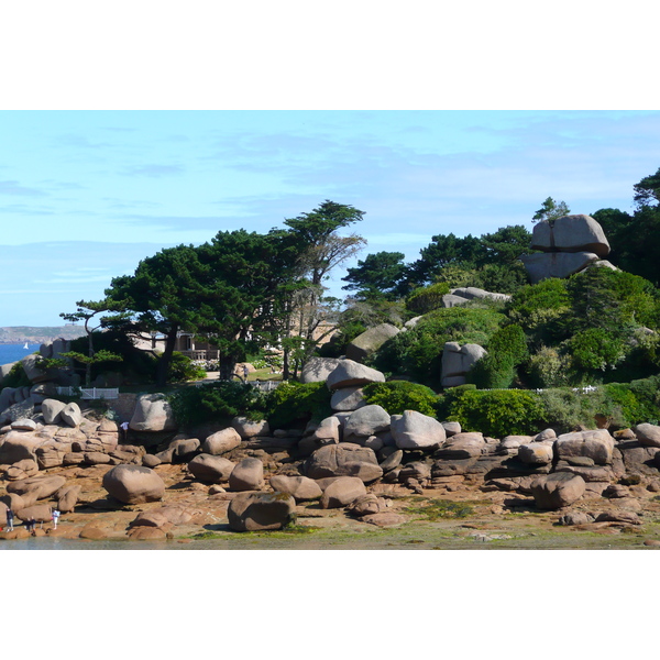รูปถ่าย ฝรั่งเศส(France) แปร์รอส-กีแรก(Perros Guirec) หิน  แกรนิตชมพู (Cote de granite rose) 2007-08 36
