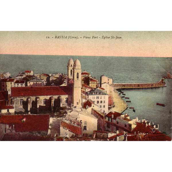 รูปถ่าย ฝรั่งเศส(France) คอร์สิคา(Corsica) โปสการ์ดเก่า(Old Postcards) บาสเทีย(Bastia) 1900-01 182
