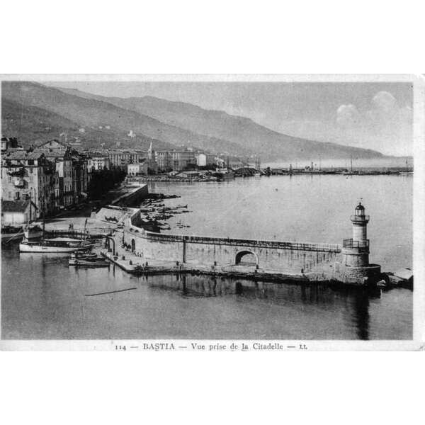รูปถ่าย ฝรั่งเศส(France) คอร์สิคา(Corsica) โปสการ์ดเก่า(Old Postcards) บาสเทีย(Bastia) 1900-01 157