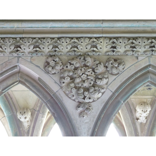 รูปถ่าย ฝรั่งเศส(France) มงแซ็งมีแชล(Mont St Michel) ระเบียงคดแอบบีมงแซ็งมีแชล(Mont St Michel Abbey Cloister) 2010-04 20