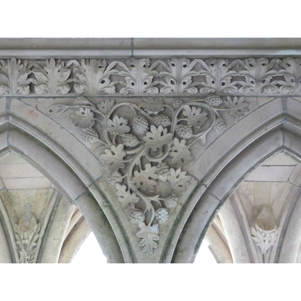 รูปถ่าย ฝรั่งเศส(France) มงแซ็งมีแชล(Mont St Michel) ระเบียงคดแอบบีมงแซ็งมีแชล(Mont St Michel Abbey Cloister) 2010-04 86