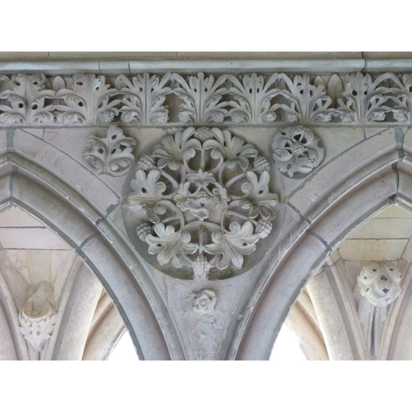 รูปถ่าย ฝรั่งเศส(France) มงแซ็งมีแชล(Mont St Michel) ระเบียงคดแอบบีมงแซ็งมีแชล(Mont St Michel Abbey Cloister) 2010-04 85
