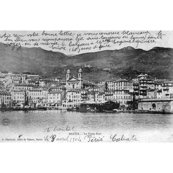 รูปถ่าย ฝรั่งเศส(France) คอร์สิคา(Corsica) โปสการ์ดเก่า(Old Postcards) บาสเทีย(Bastia) 1900-01 35