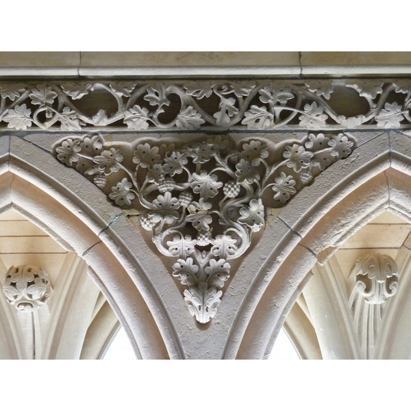 รูปถ่าย ฝรั่งเศส(France) มงแซ็งมีแชล(Mont St Michel) ระเบียงคดแอบบีมงแซ็งมีแชล(Mont St Michel Abbey Cloister) 2010-04 22