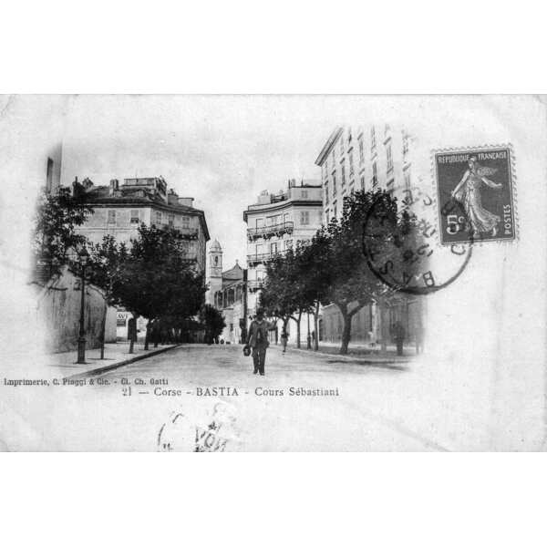 รูปถ่าย ฝรั่งเศส(France) คอร์สิคา(Corsica) โปสการ์ดเก่า(Old Postcards) บาสเทีย(Bastia) 1900-01 18