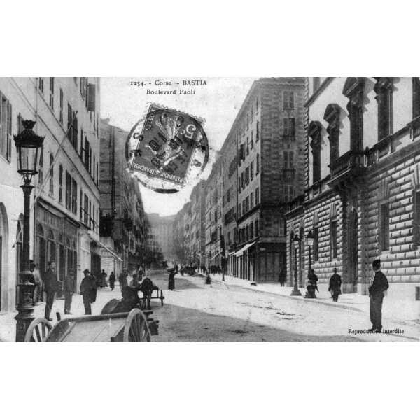รูปถ่าย ฝรั่งเศส(France) คอร์สิคา(Corsica) โปสการ์ดเก่า(Old Postcards) บาสเทีย(Bastia) 1900-01 109