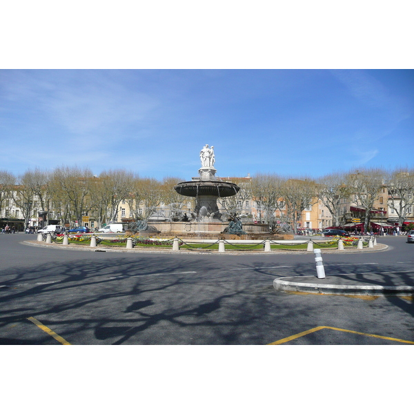 รูปถ่าย ฝรั่งเศส(France) แอ็กซ์-อ็อง-โพรว็องส์(Aix en Provence) จัตุรัสนายพลเดอโกล(Place du General de Gaulle) 2008-04 4