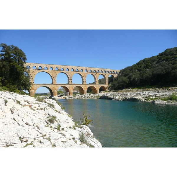 รูปถ่าย ฝรั่งเศส(France) สะพานปงดูการ์(Pont du Gard) 2008-04 19