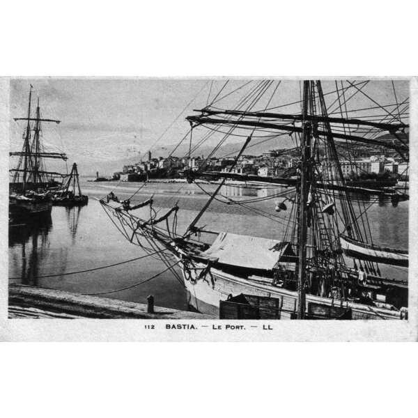 รูปถ่าย ฝรั่งเศส(France) คอร์สิคา(Corsica) โปสการ์ดเก่า(Old Postcards) บาสเทีย(Bastia) 1900-01 82