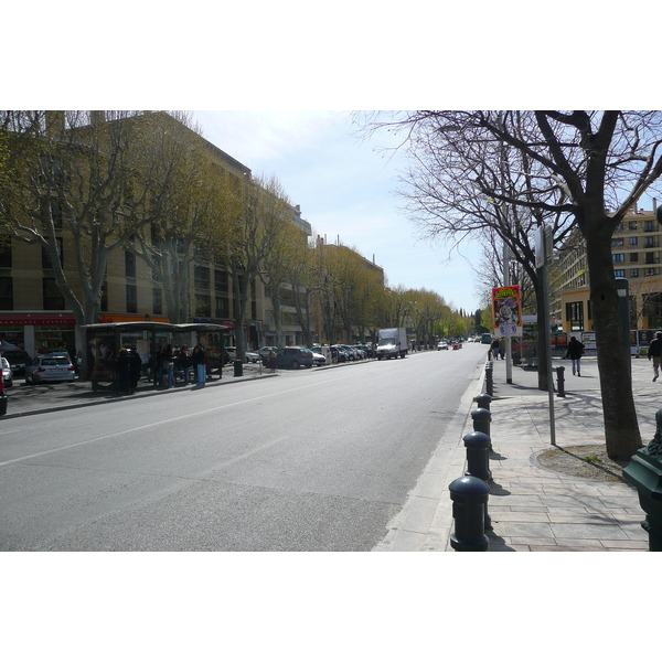 รูปถ่าย ฝรั่งเศส(France) แอ็กซ์-อ็อง-โพรว็องส์(Aix en Provence) จัตุรัสนายพลเดอโกล(Place du General de Gaulle) 2008-04 22