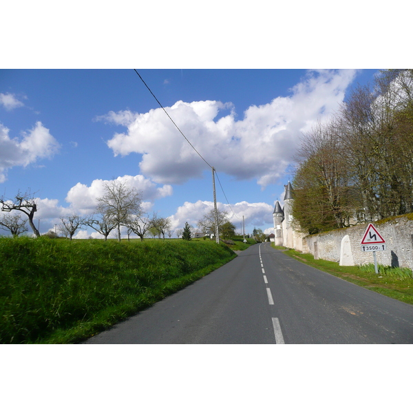รูปถ่าย ฝรั่งเศส(France) อ็องบวซ(Amboise) ถนนจากเชอนงโซไปอ็องบวซ(Chenonceau to Amboise road) 2008-04 6