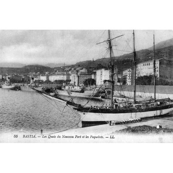รูปถ่าย ฝรั่งเศส(France) คอร์สิคา(Corsica) โปสการ์ดเก่า(Old Postcards) บาสเทีย(Bastia) 1900-01 58