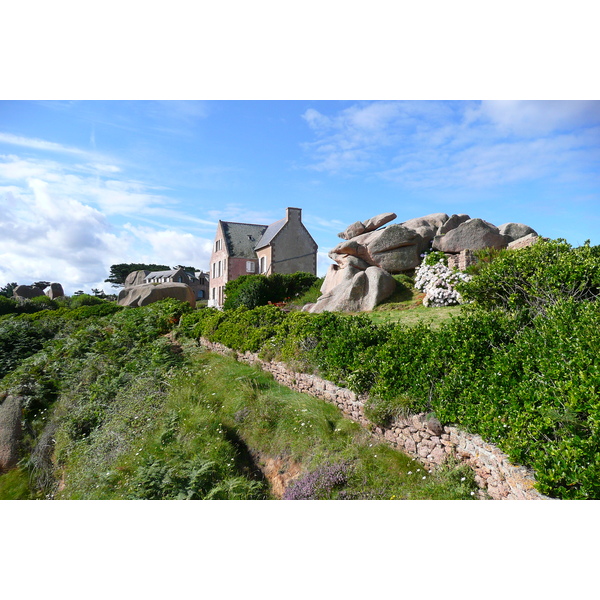 รูปถ่าย ฝรั่งเศส(France) แปร์รอส-กีแรก(Perros Guirec) หิน  แกรนิตชมพู (Cote de granite rose) 2007-08 18