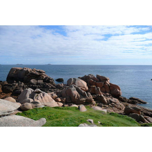 รูปถ่าย ฝรั่งเศส(France) แปร์รอส-กีแรก(Perros Guirec) หิน  แกรนิตชมพู (Cote de granite rose) 2007-08 38