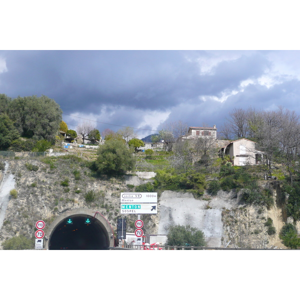 รูปถ่าย ฝรั่งเศส(France) เฟรนช์ริวิเอรา(French Riviera) ถนนจากนีซไปม็องตง(Nice to Menton road) 2008-03 17